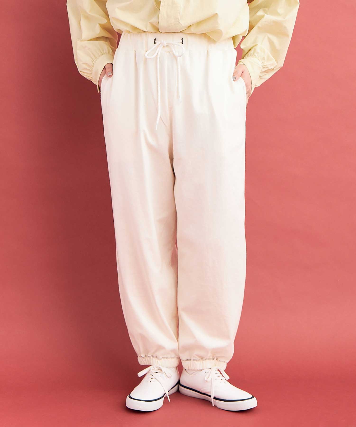 ふく AMBIDEX Store ○lunafa天竺 SPINDLE パンツ(F IVORY): FLAT-cic-HATENA