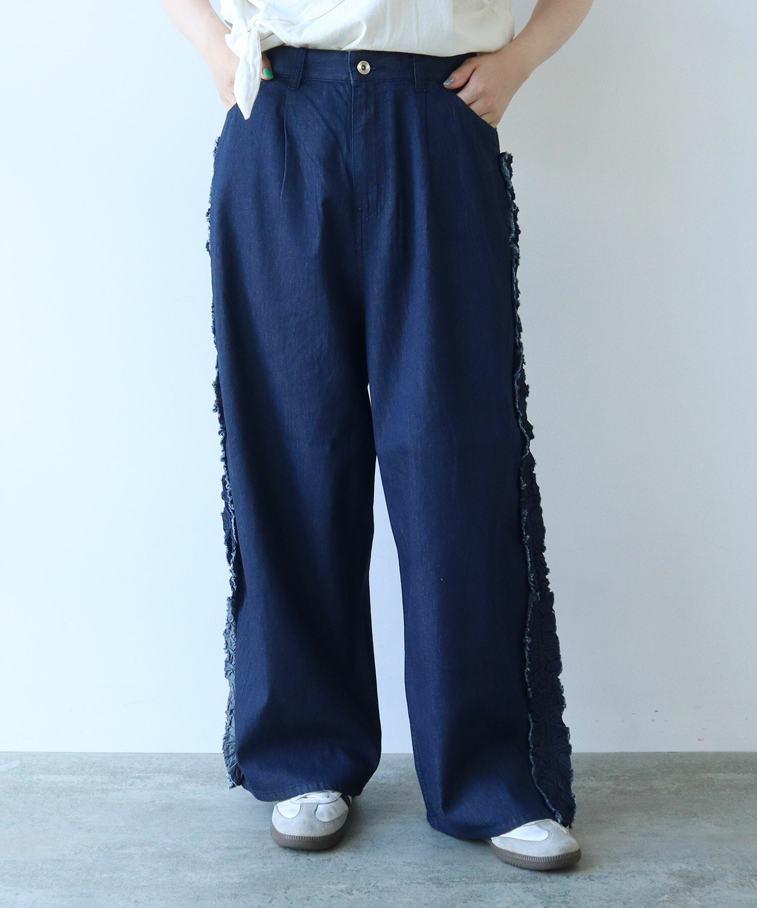 ファッキングオーサム　パンツ　ライトブルー チキュウパンツ - 【シサム工房 公式OnlineStore】FAIR TRADE