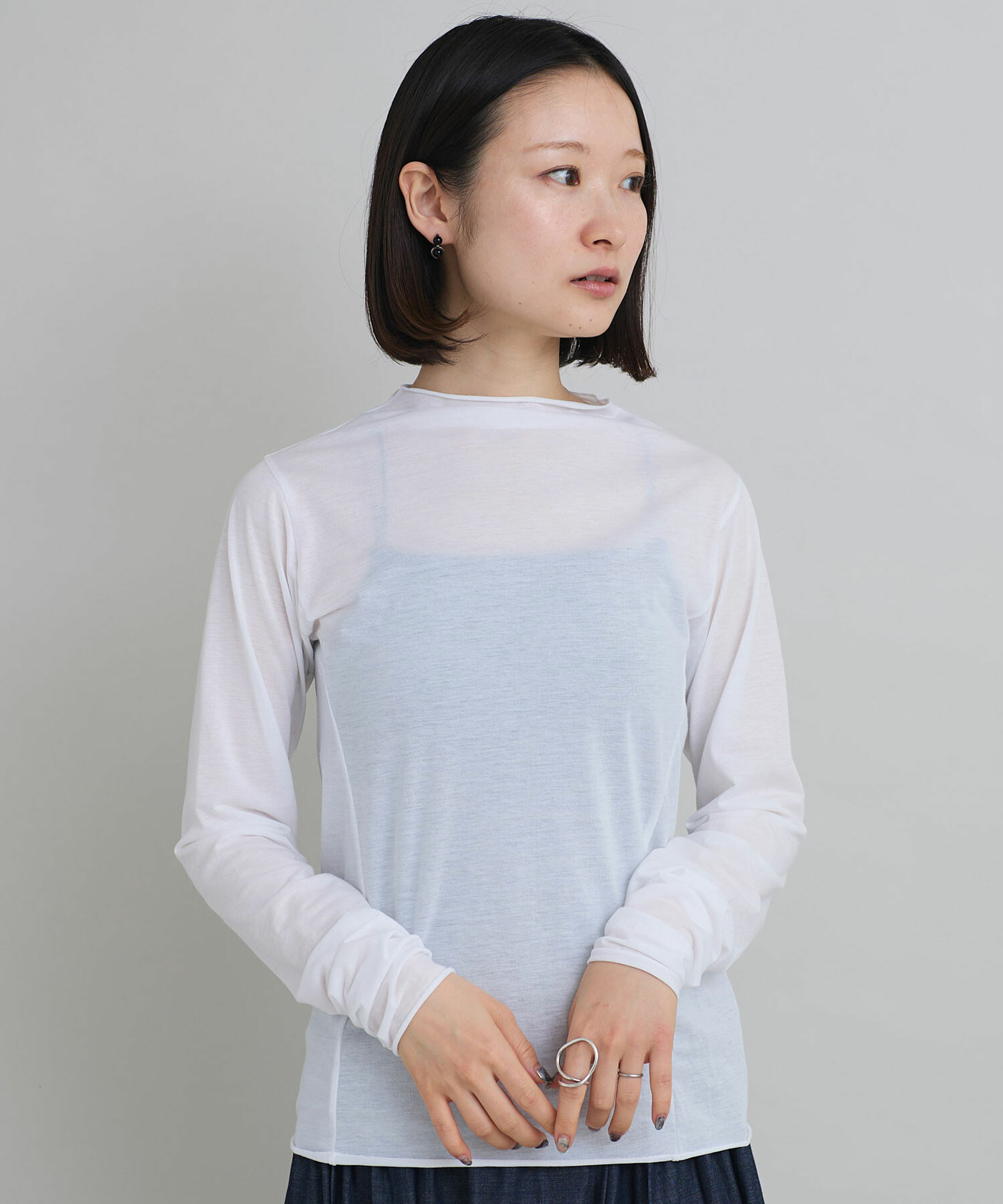 新品タグ付き　iki ナイロンコットン天竺ハーフネックプルオーバー2色セット AMBIDEX Store ○〇ナイロンコットン天竺 ハーフネックプル