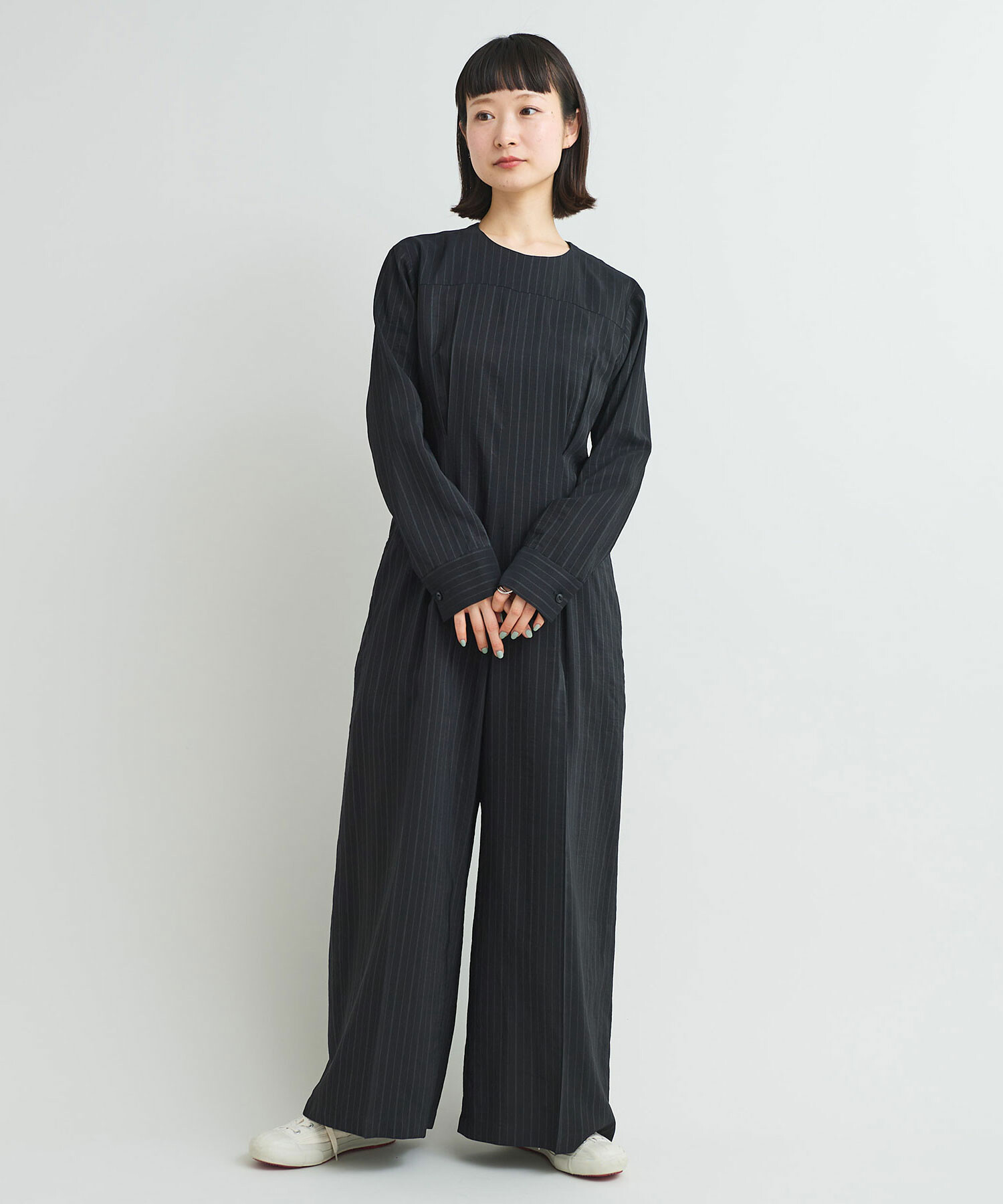 AMBIDEX Store ○〇レーヨンウールナイロン平織り ストライプ