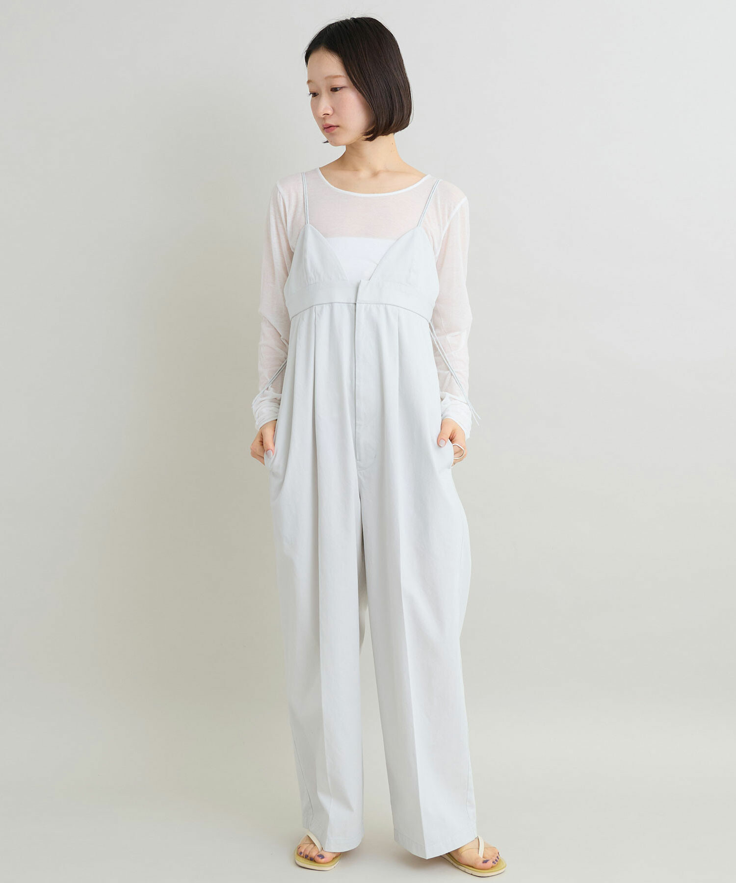 AMBIDEX Store 【予約販売】〇強撚ボイルラチネ キャミワイド