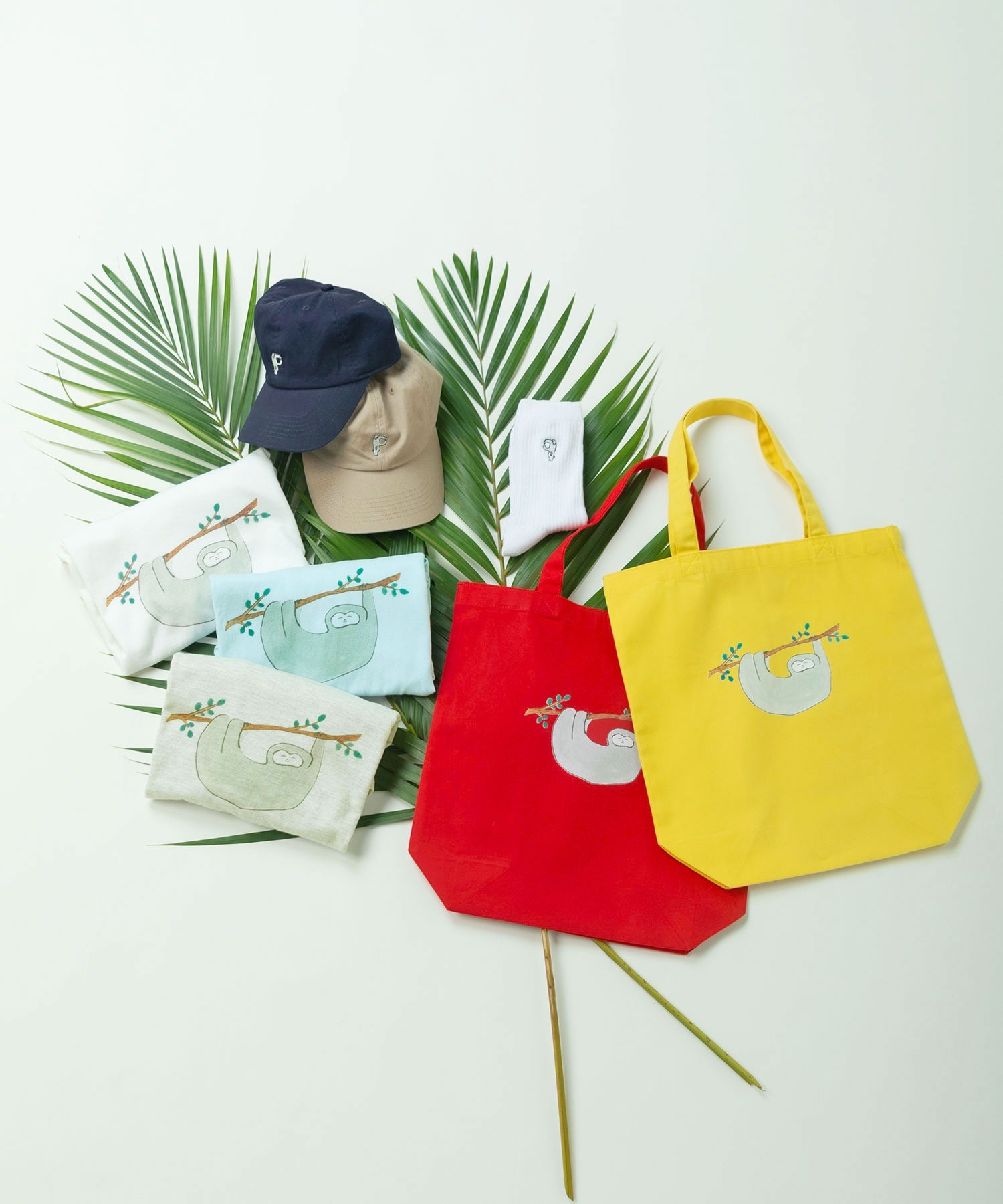 AMBIDEX Store ○むろいなつみ×ぱーりっしぃ ナマケモノトートバッグ(F