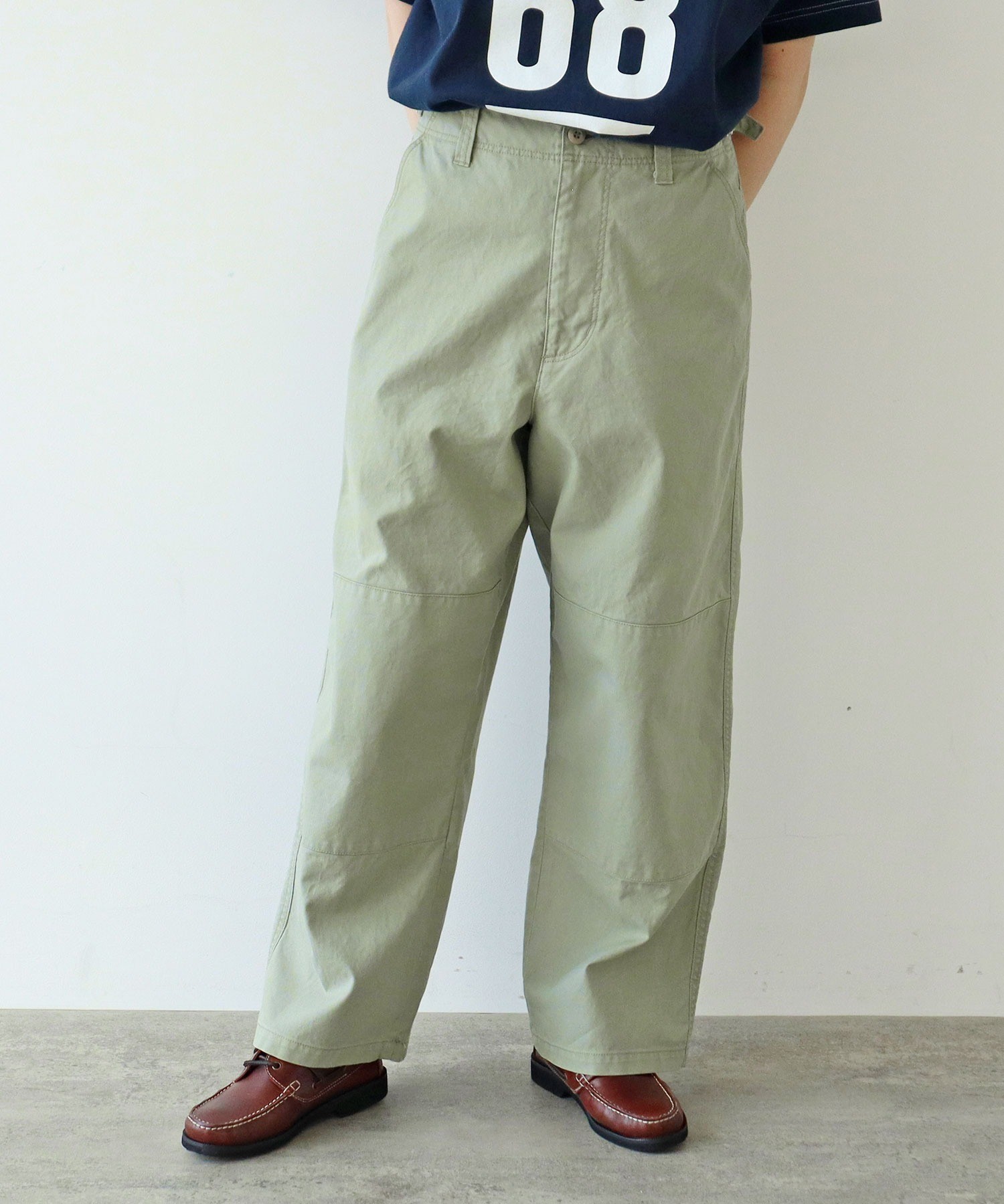 AMBIDEX Store ○ジャーマンダック ダブルニーパンツ(F ベージュ): PAR ICI