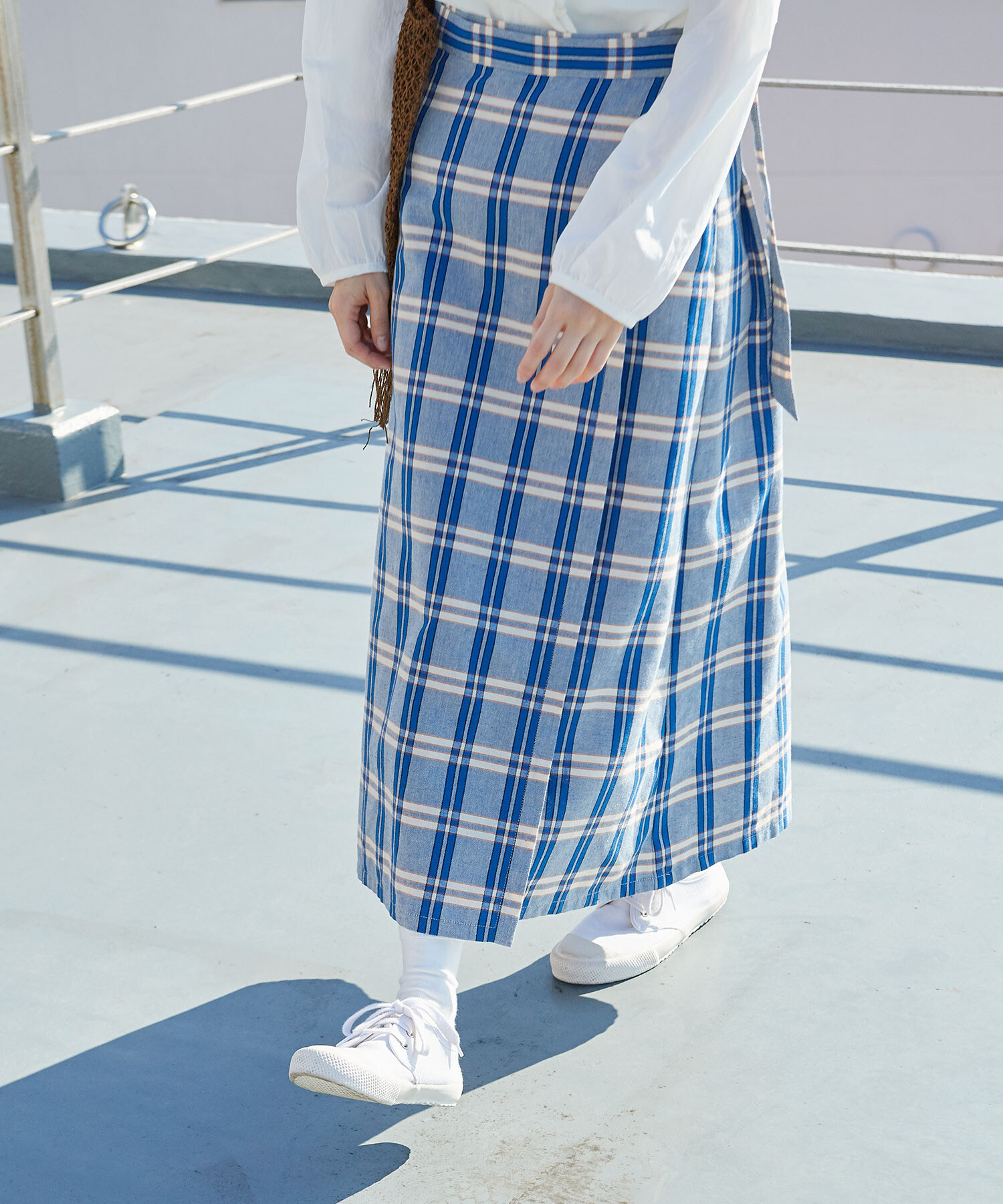 メイドウェル【Madewell】Wrap Midi Skirt in Plaid巻きスカート ...