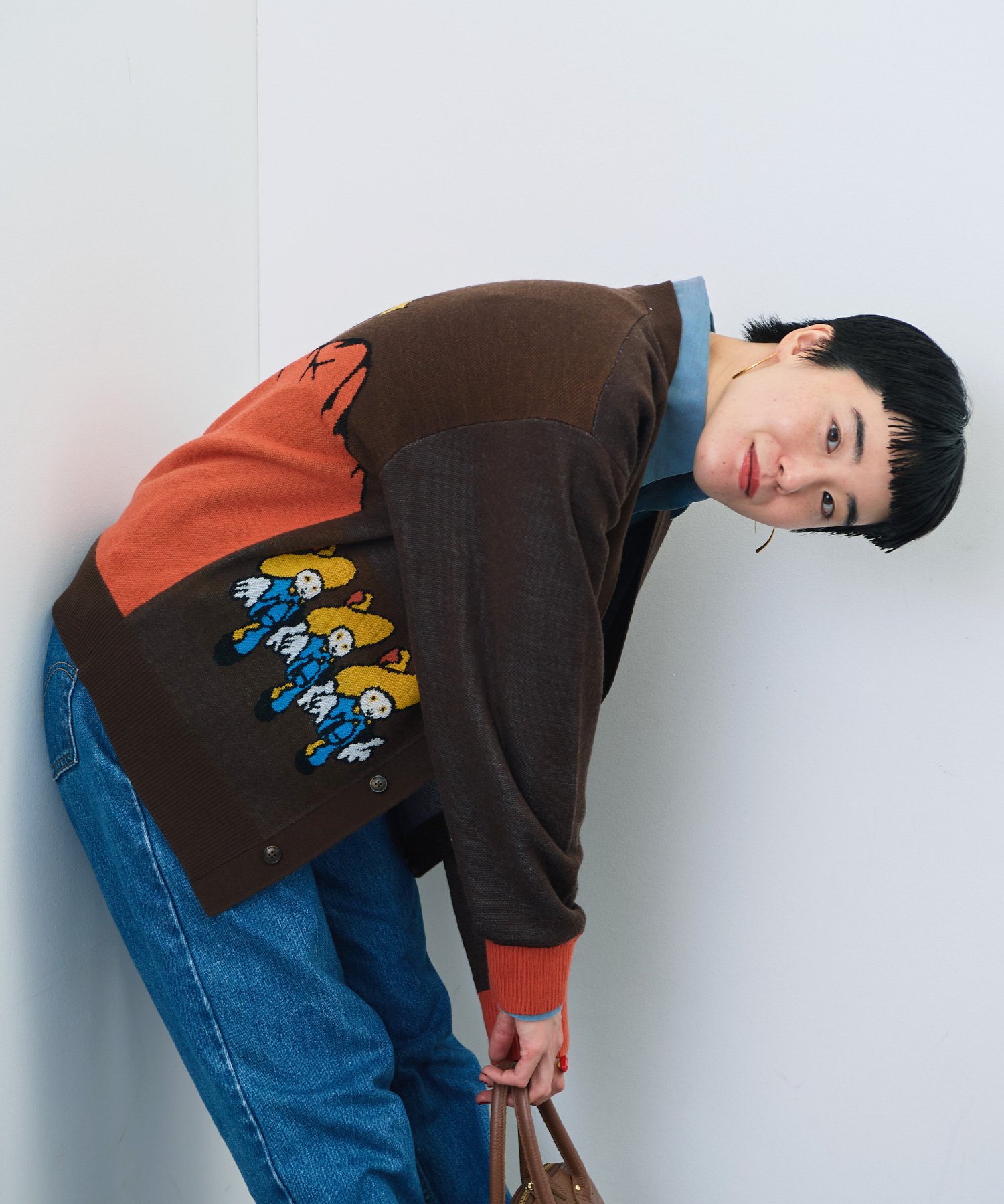 かがみページ AMBIDEX Store 【予約販売】〇Tsuru Taisuke×WAAN Vネック