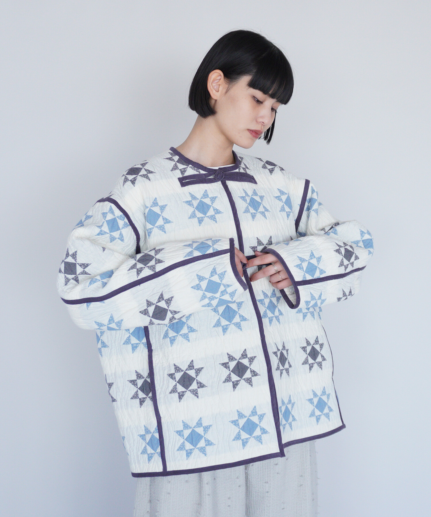 AMBIDEX Store 【予約販売】〇patchwork quilt jacquard