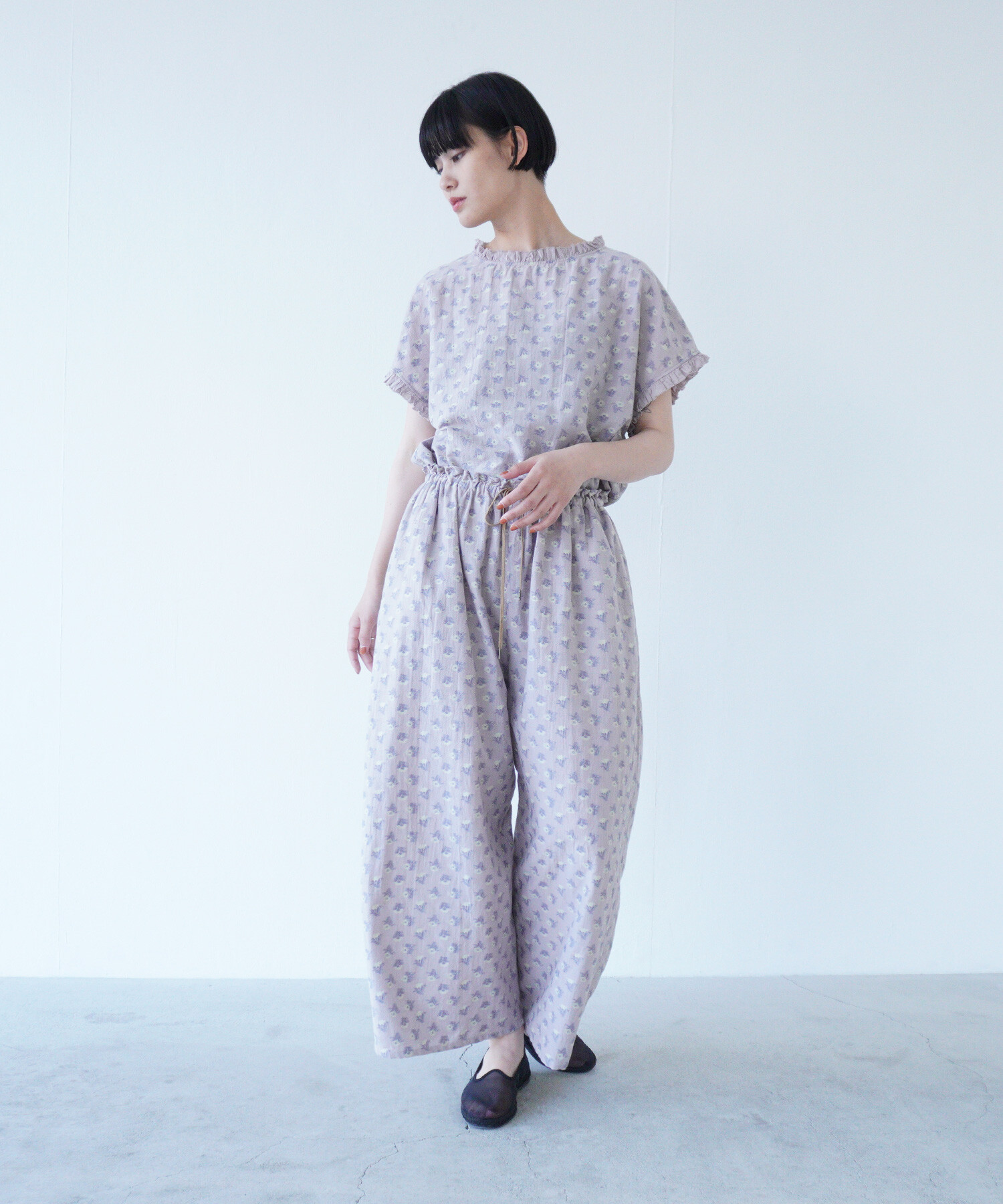 AZUL HOME】 ミルキータッチ花柄パンツ｜WOMEN｜250GAH81-140H