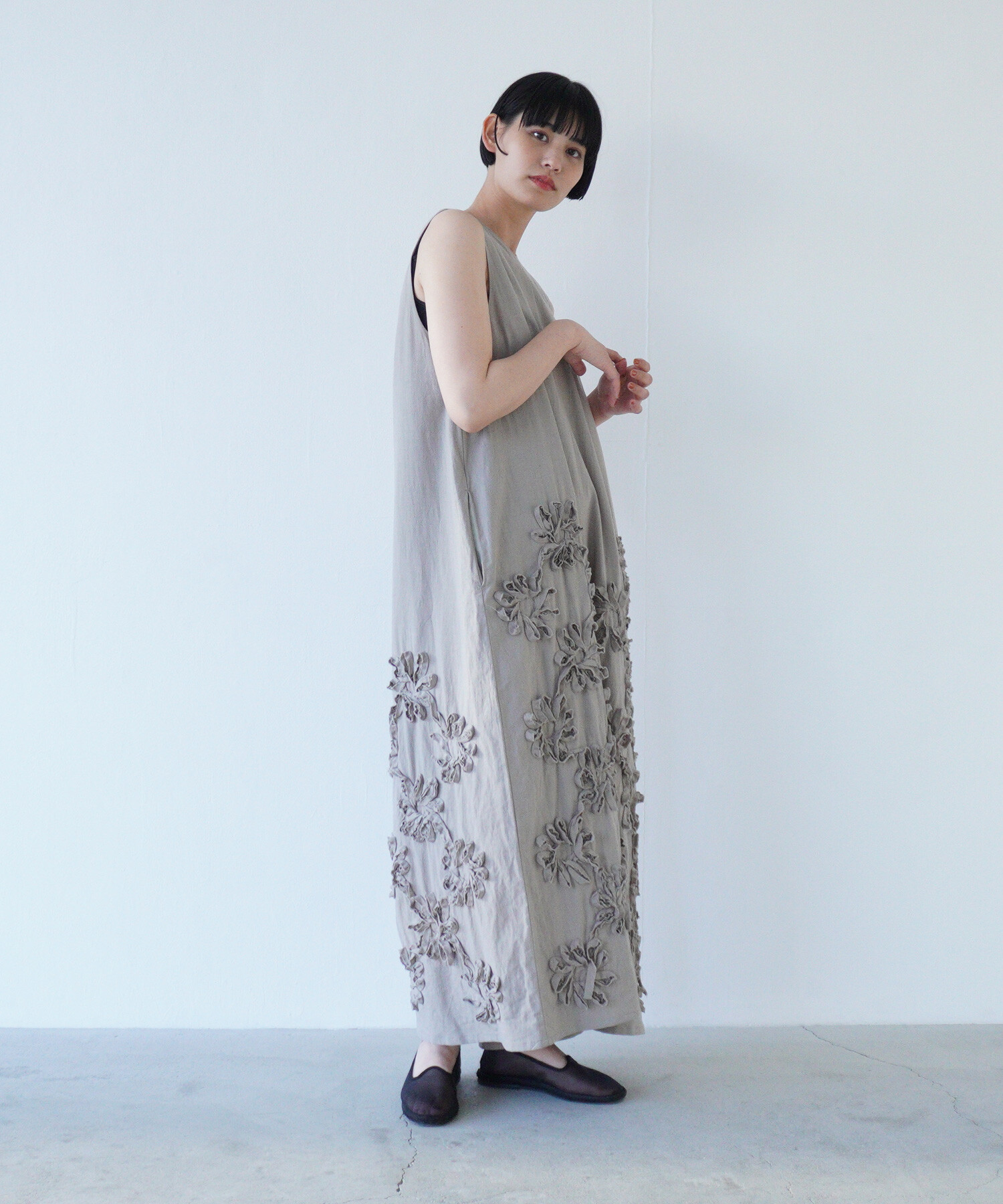 AMBIDEX Store △〇rondo ribbon embroidery オールインワン(F