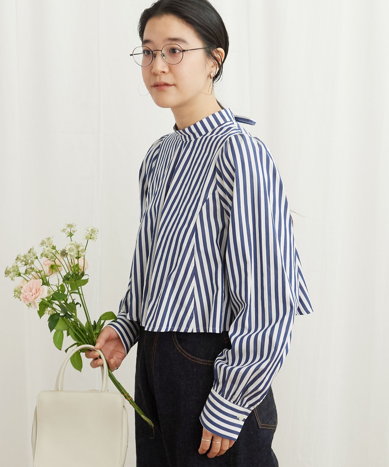 AMBIDEX Store ○STRIPE stand blouse(F コン): l'atelier du savon