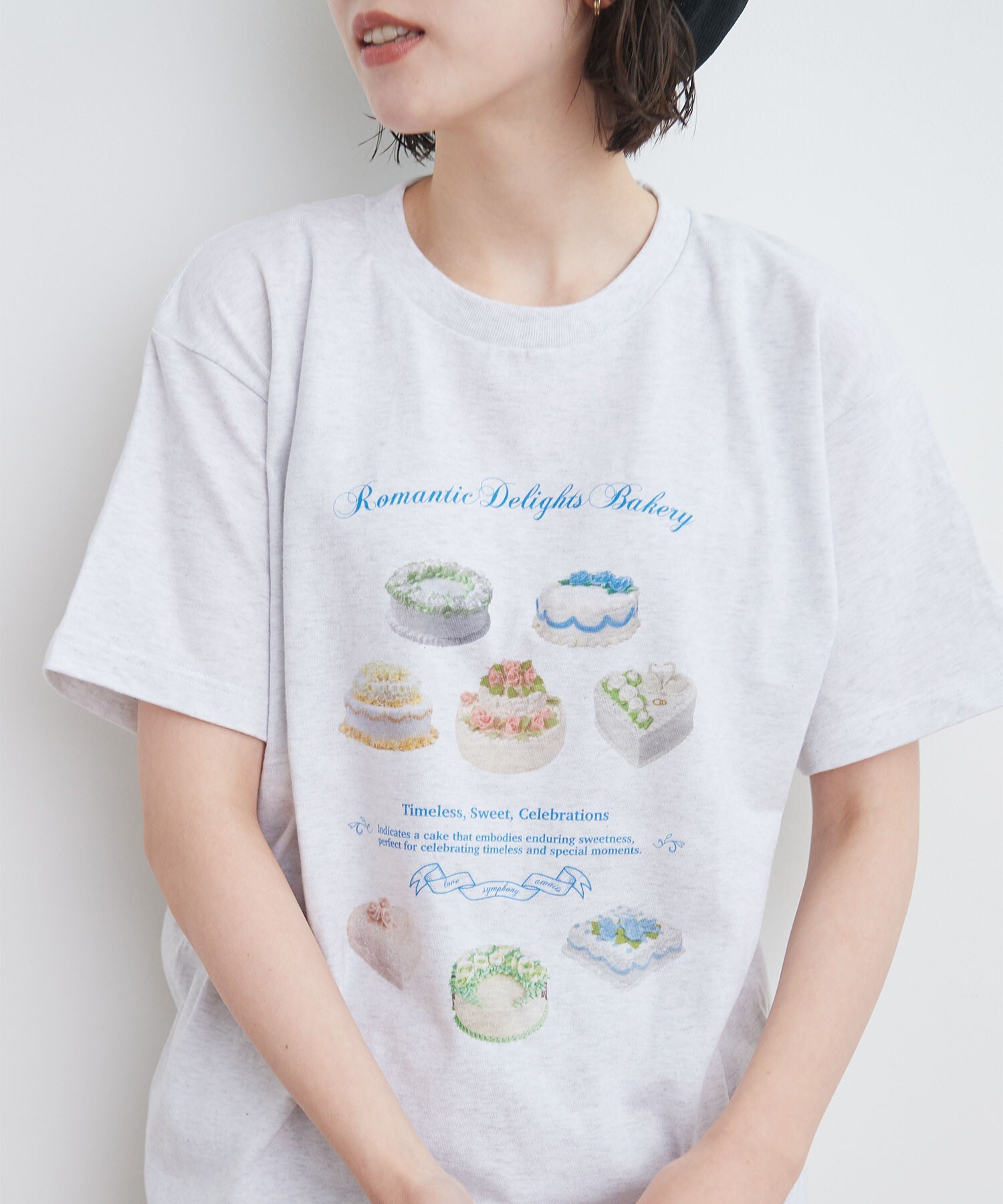 AMBIDEX Store 【予約販売】〇romantic cake Tshirt(F アッシュグレー 