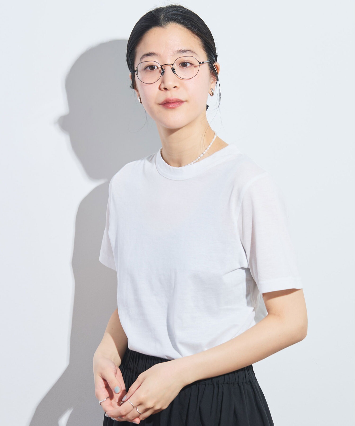AMBIDEX Store △simple smooth short sleeve(F シロ): l