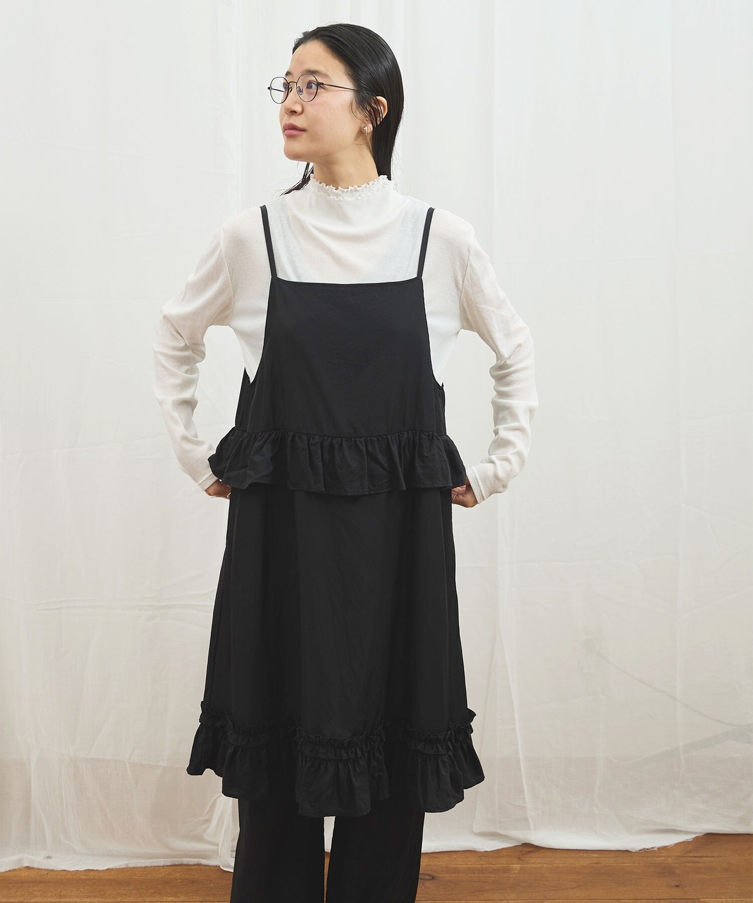 atelier do savon 　アダストリア長袖 　黒白チェック　美品 l'atelier du savon｜アトリエ ドゥ サボンのトップス（チェック