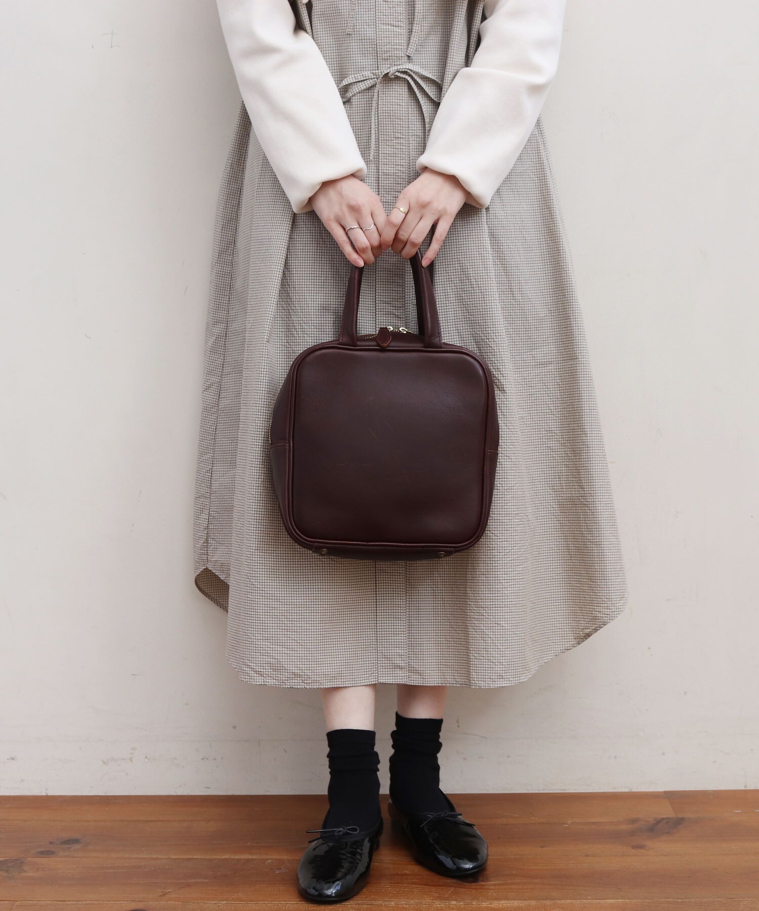 AMBIDEX Store △○grandma hand bag(F グリーンネイビー): l'atelier