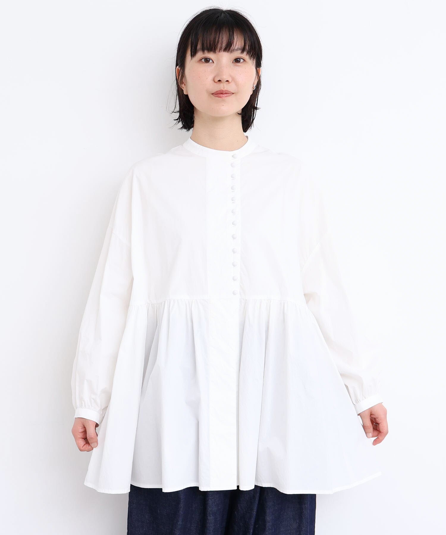 ブラウスの店単品です ROJITA ブラウス シャツ ロゴテープボウタイブラウス レディース