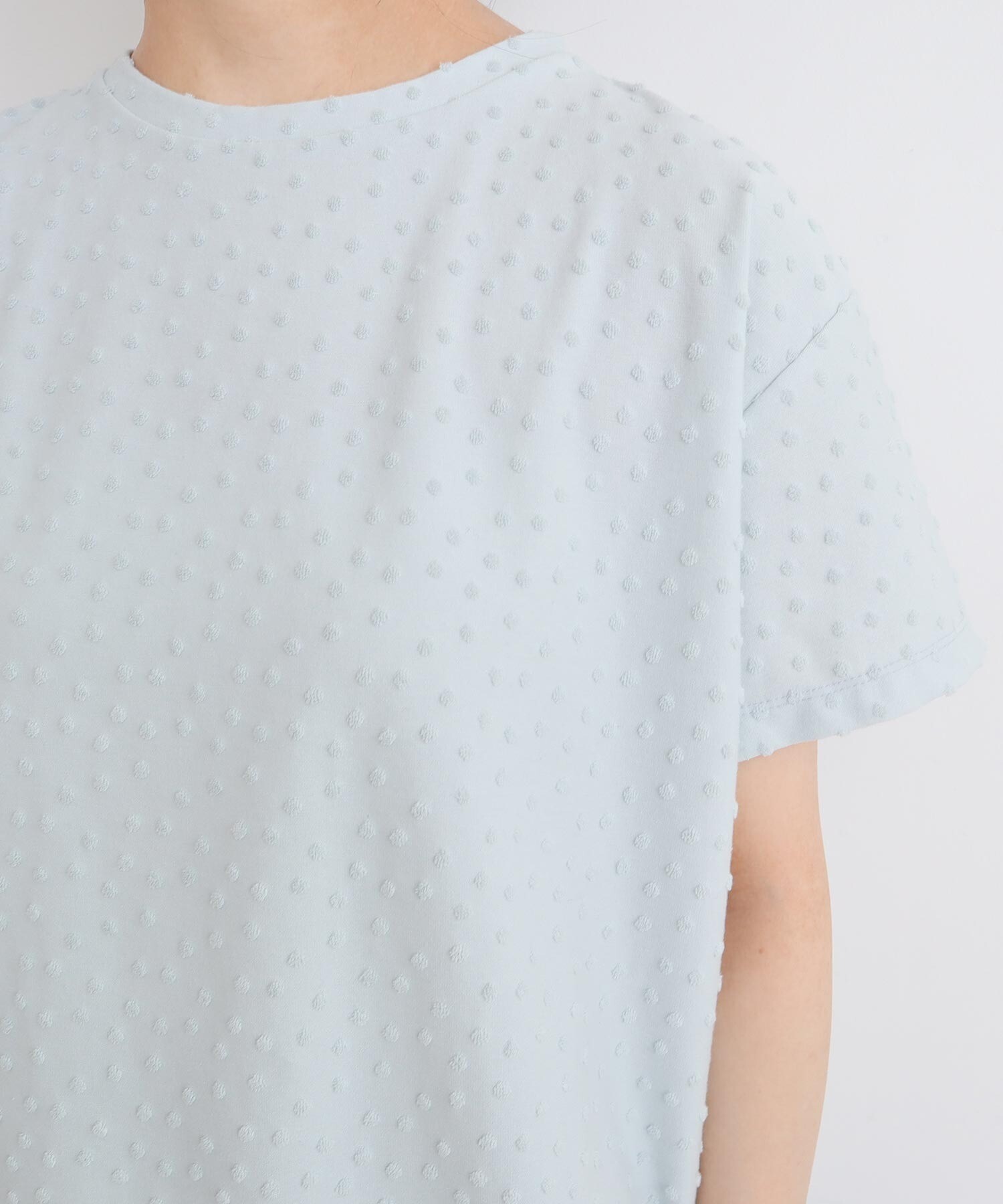 AMBIDEX Store 〇小ドットパイルTシャツ(F クロ): l'atelier du