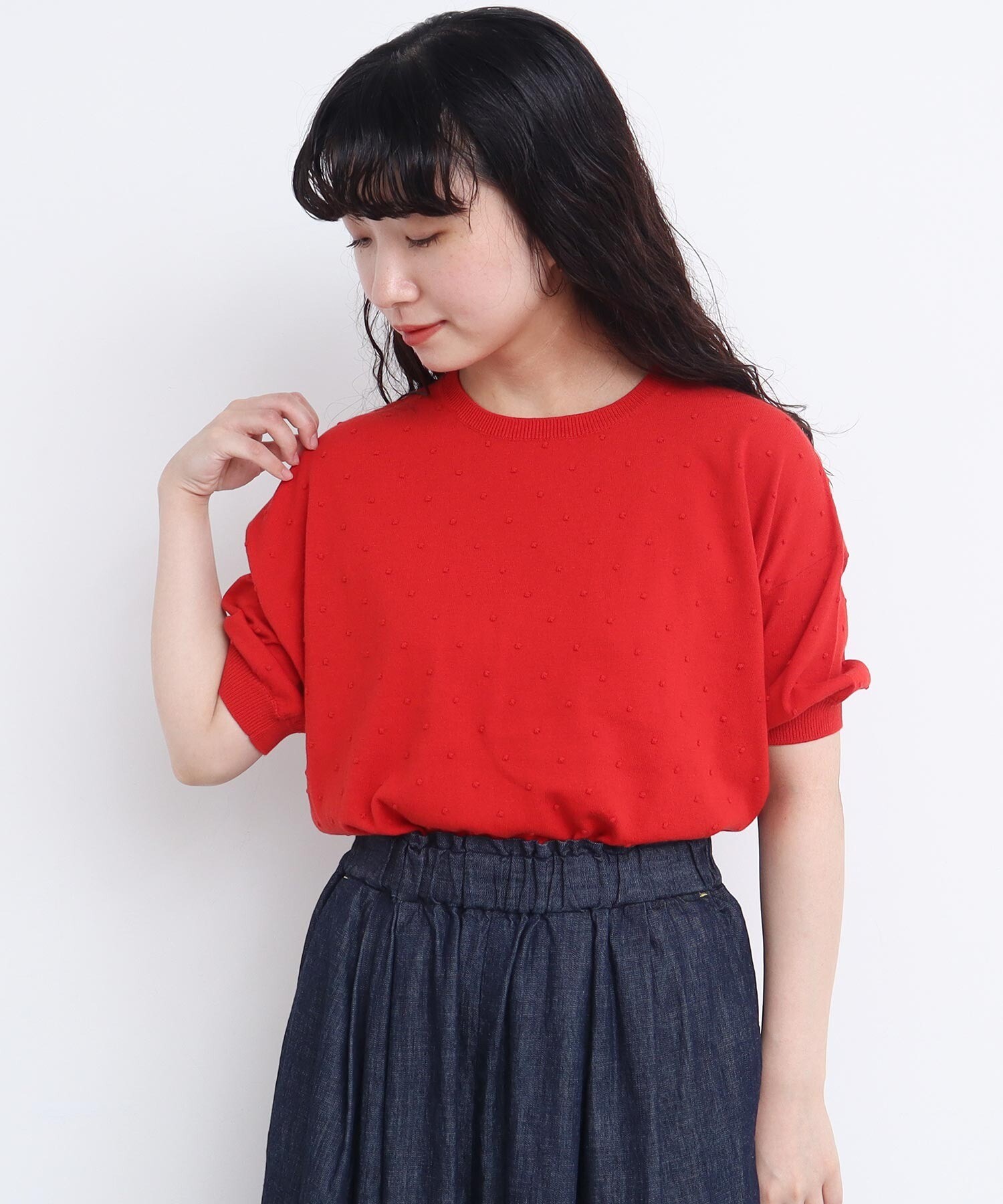 AMBIDEX Store ぽんぽんサマーニット(F グレー): l'atelier du savon