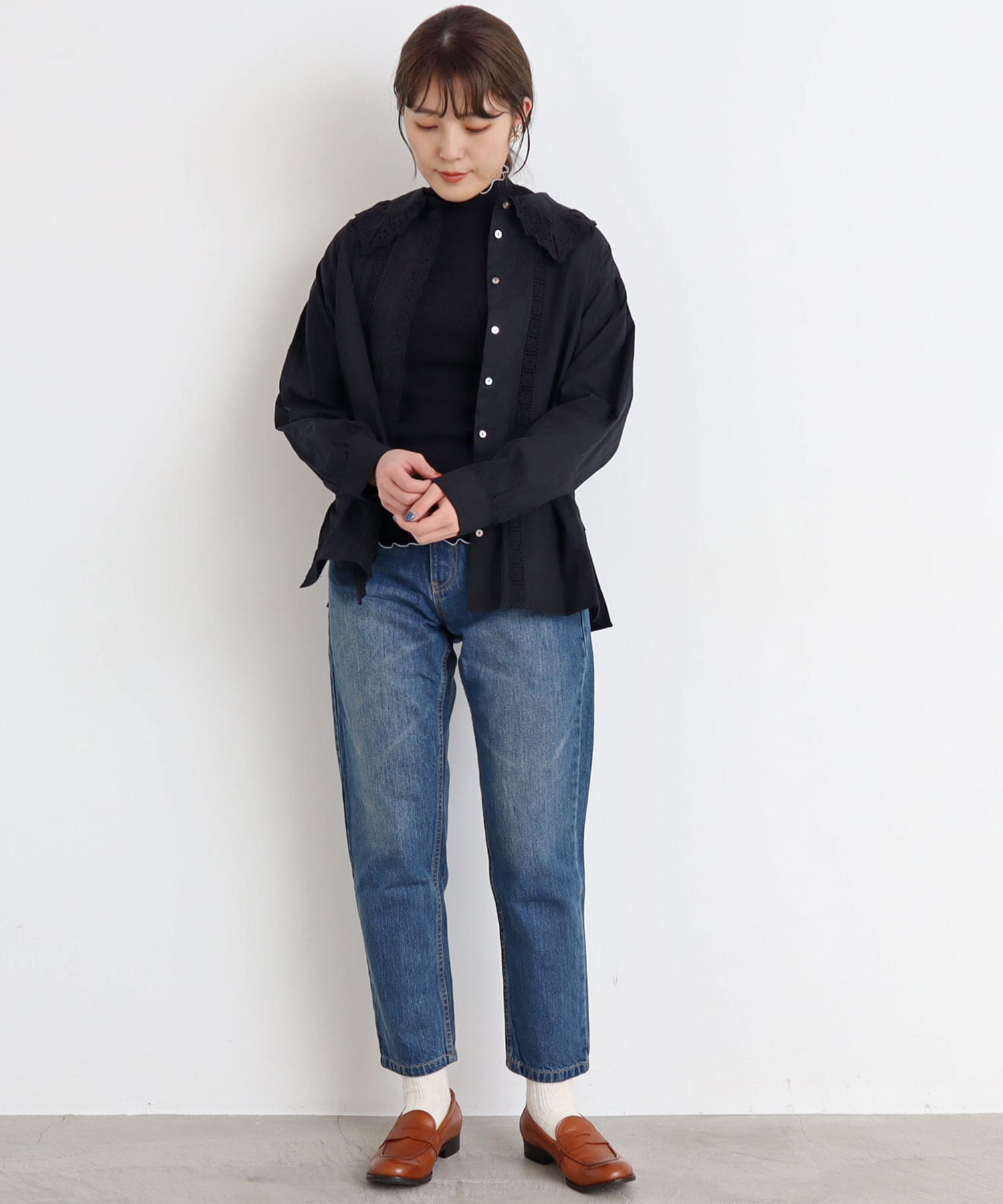 model:160cm 着用サイズ:0