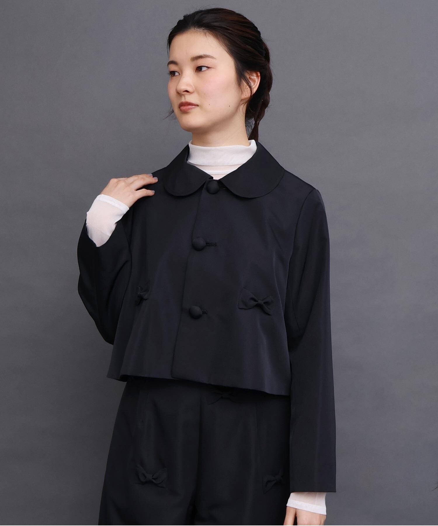 AMBIDEX Store BLACK RIBBON ジャケット (F クロ): l'atelier du savon