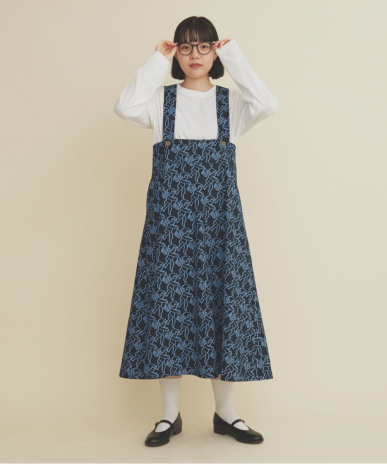 AMBIDEX Store 〇ANGEL CHARM jumper skirt(F ベージュ): l'atelier 