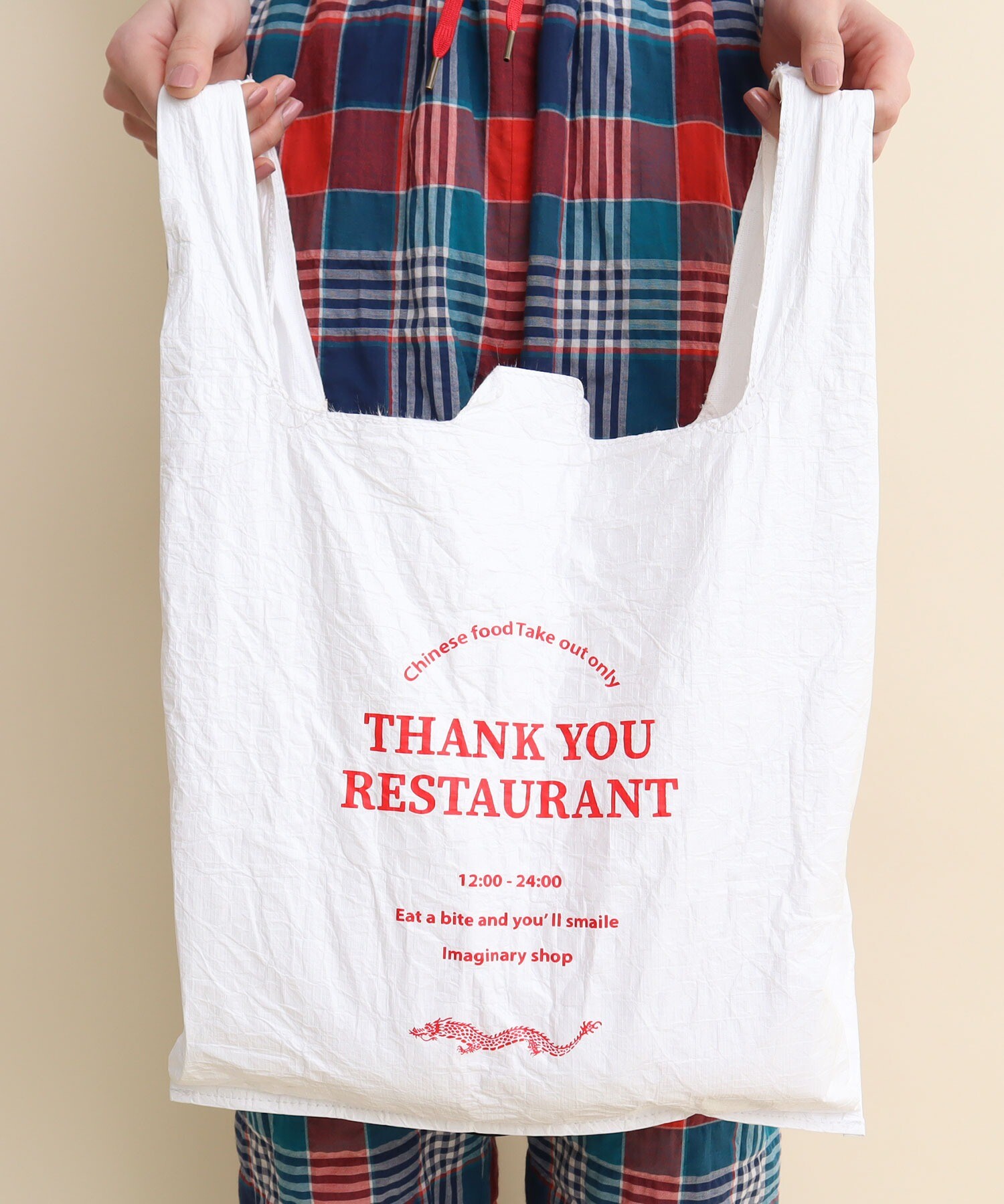 AMBIDEX Store △○THANK YOU RESTAURANT market bag(F シロ): l'atelier du savon