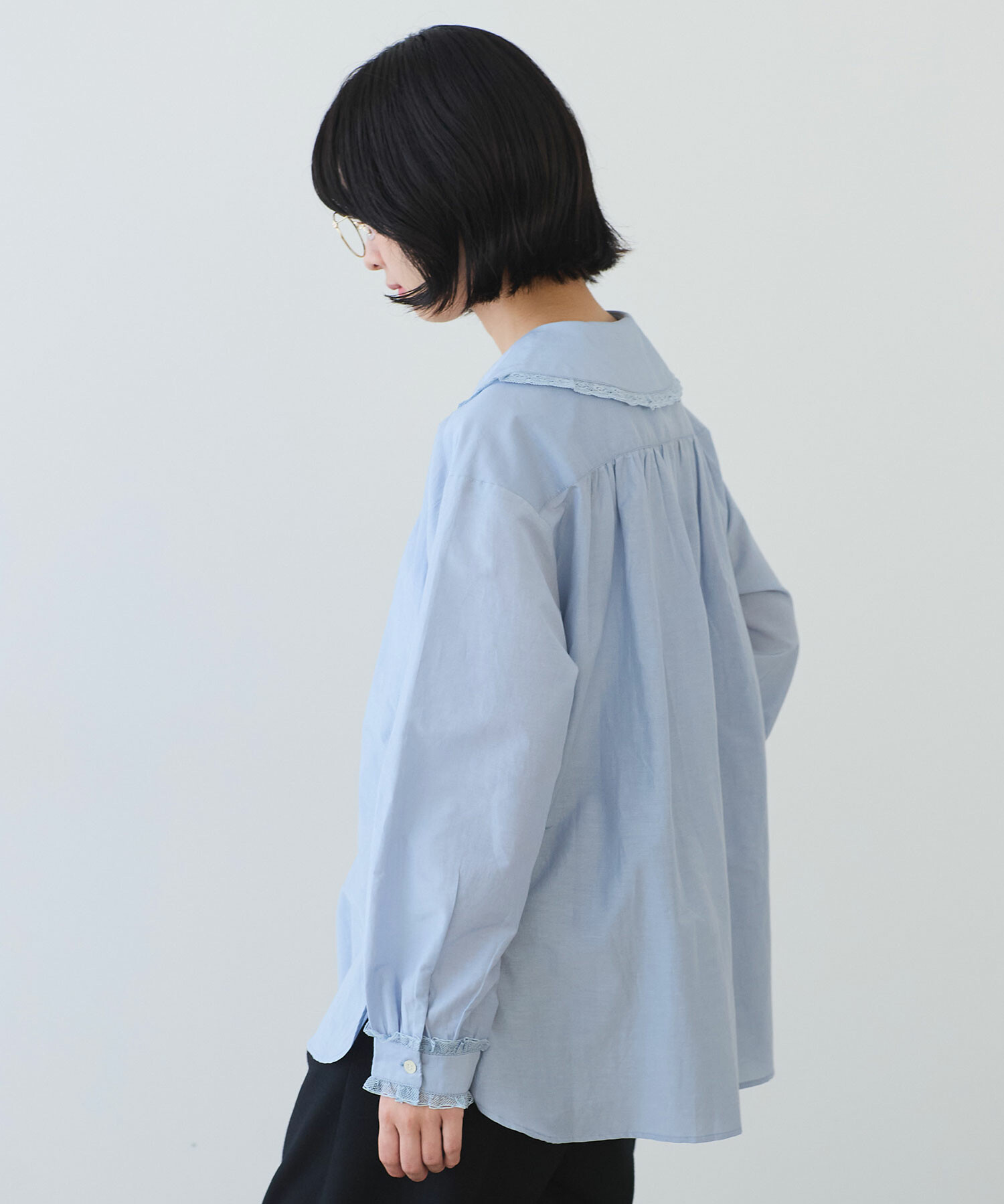 AMBIDEX Store 【予約販売】〇 コットン / シルク lace フリル襟