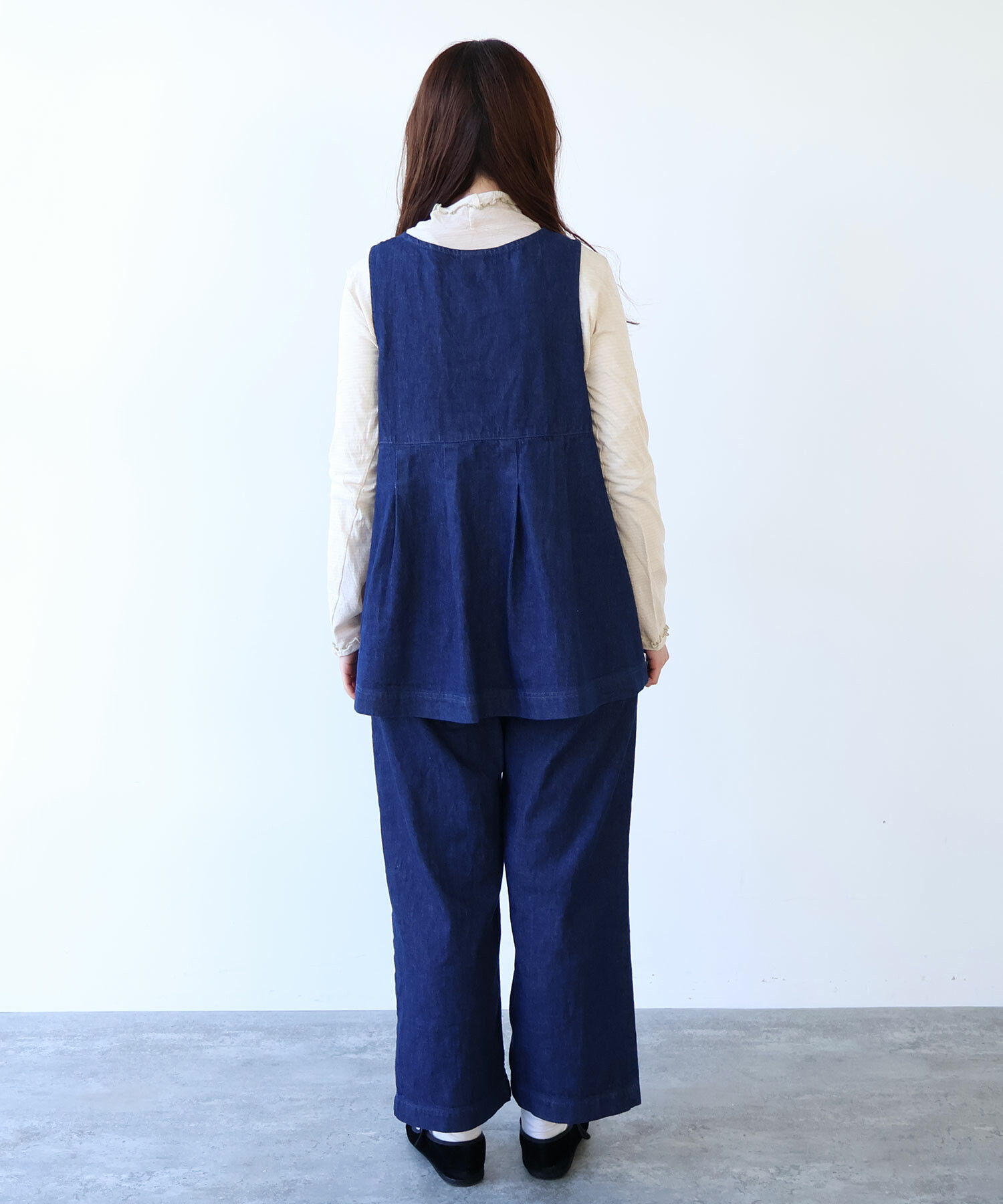 AMBIDEX Store △〇 8oz ムラ糸デニム ベスト(F コン): bulle de savon