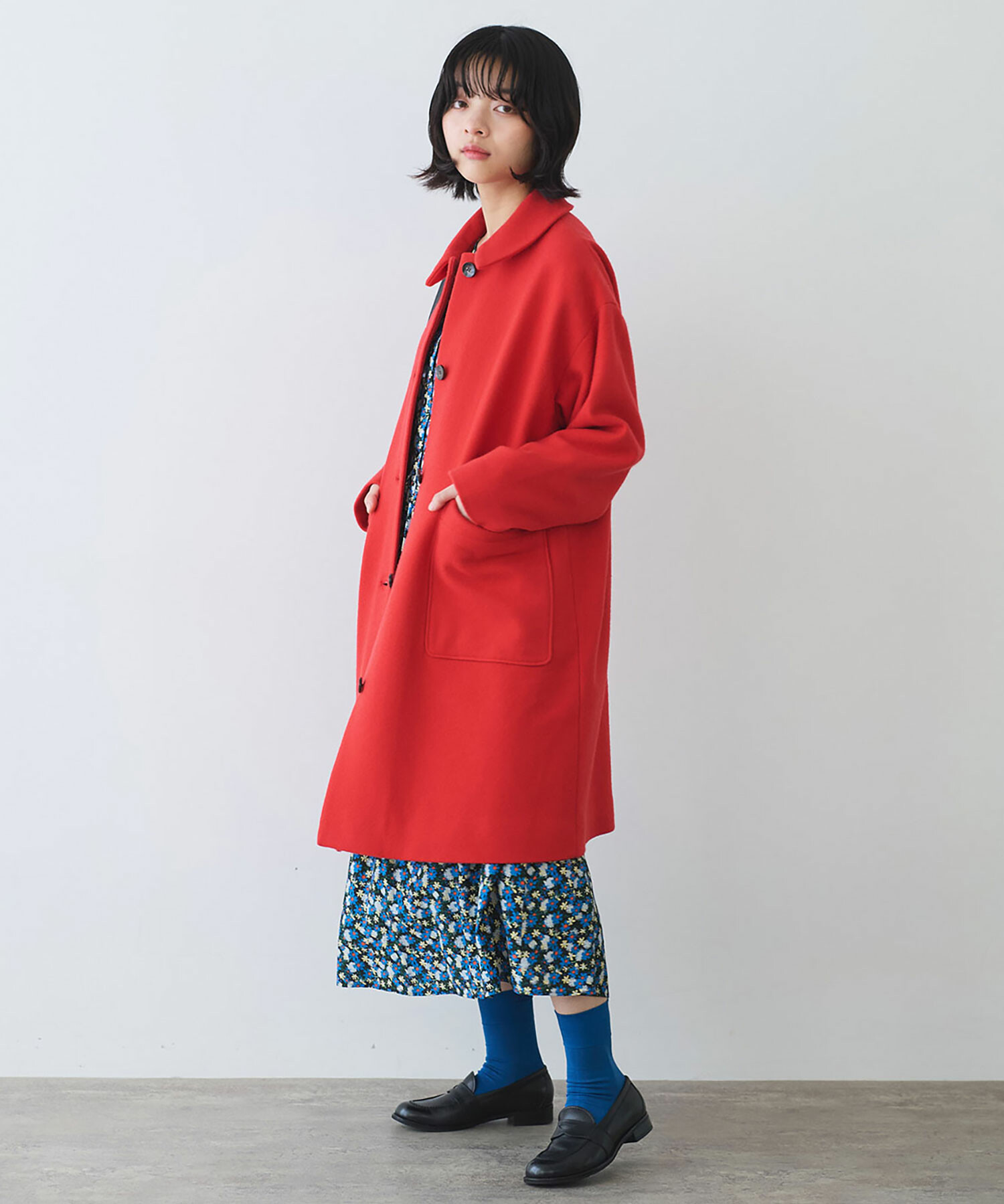 AMBIDEX Store 〇 super100 スイビ ステンカラーコート(F コン): bulle