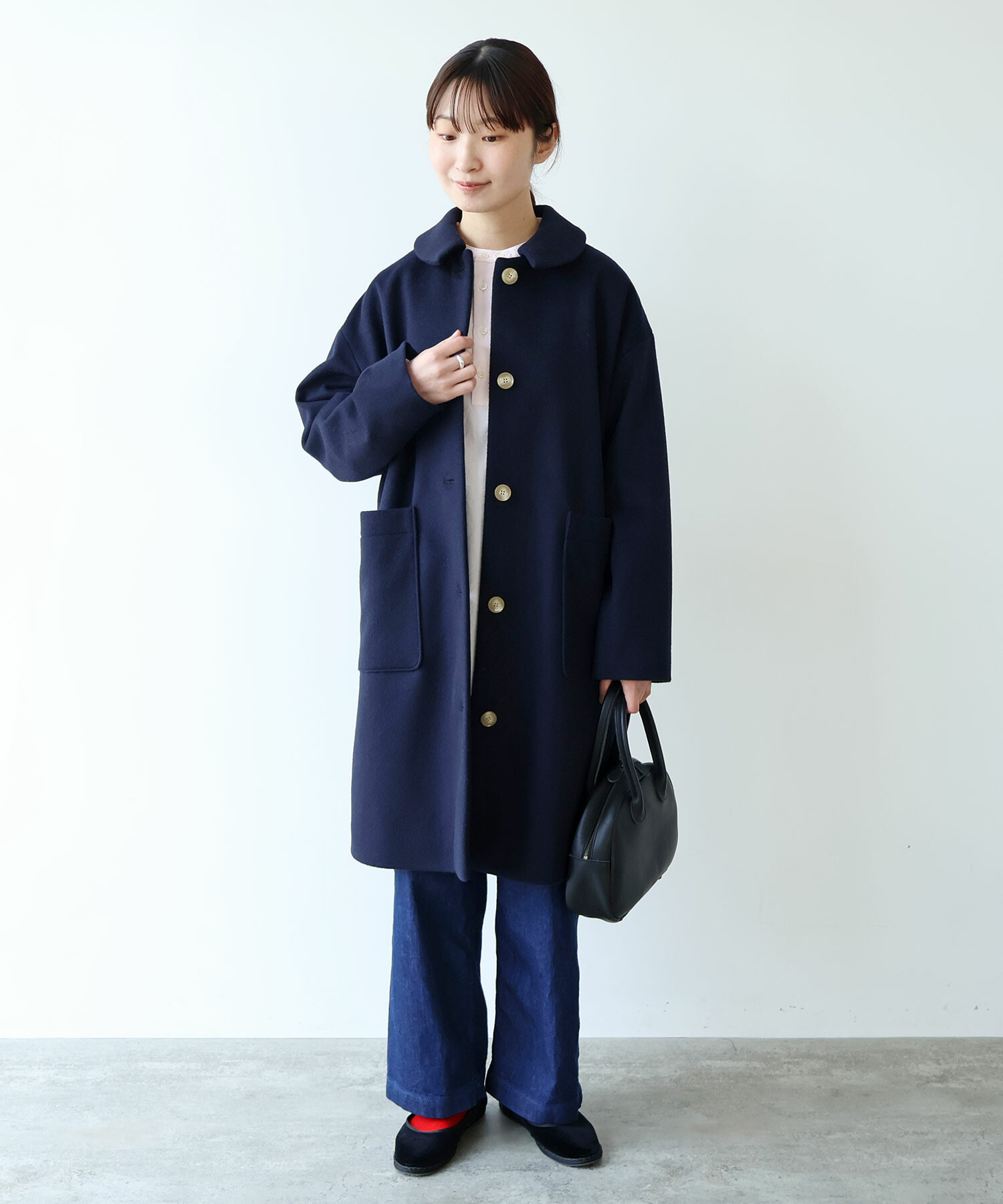 AMBIDEX Store △○ super100 ビーバー ステンカラーコート(F コン