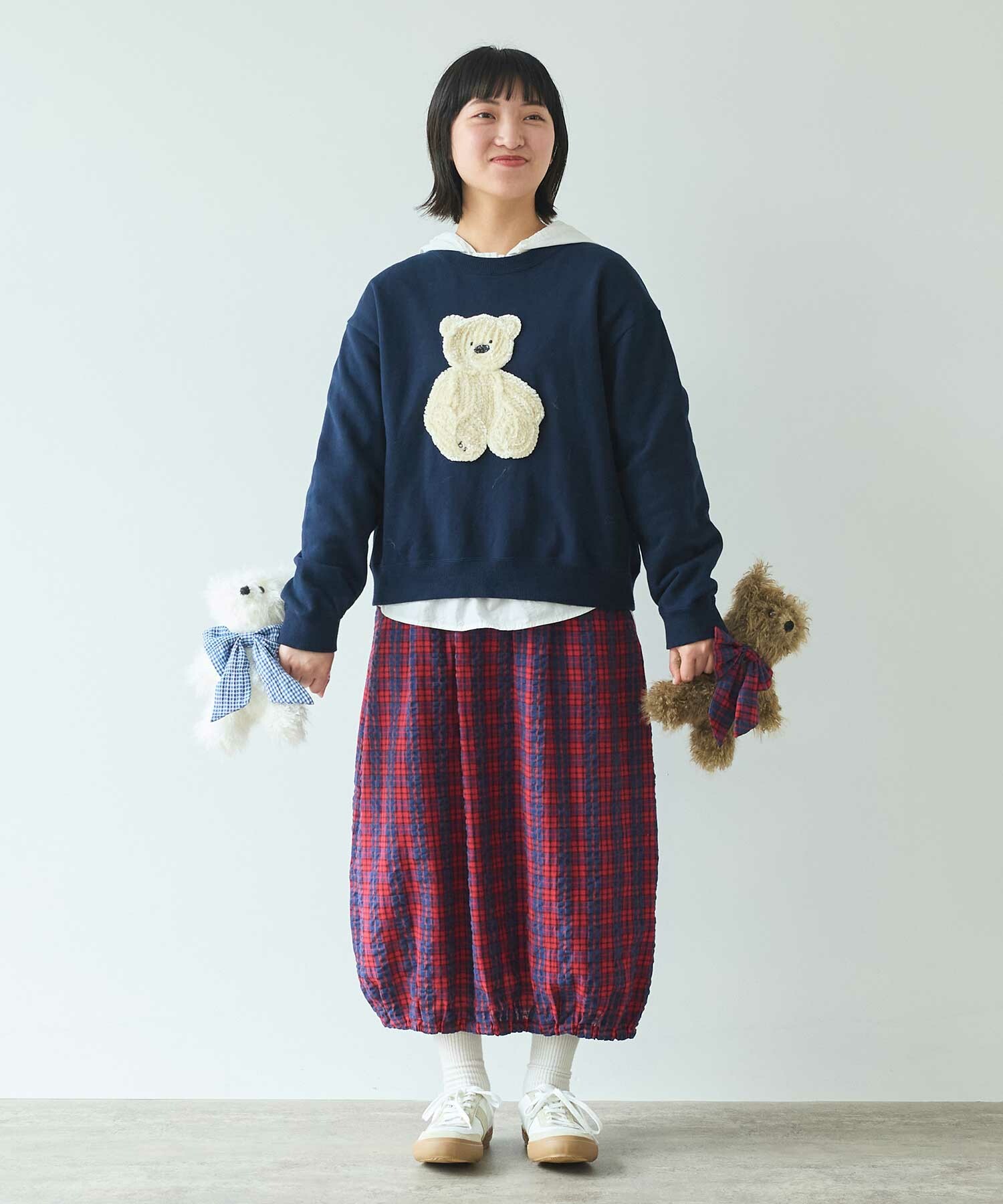 AMBIDEX Store 〇30/10裏毛 くま刺繍スウェット.(F コン): bulle de savon