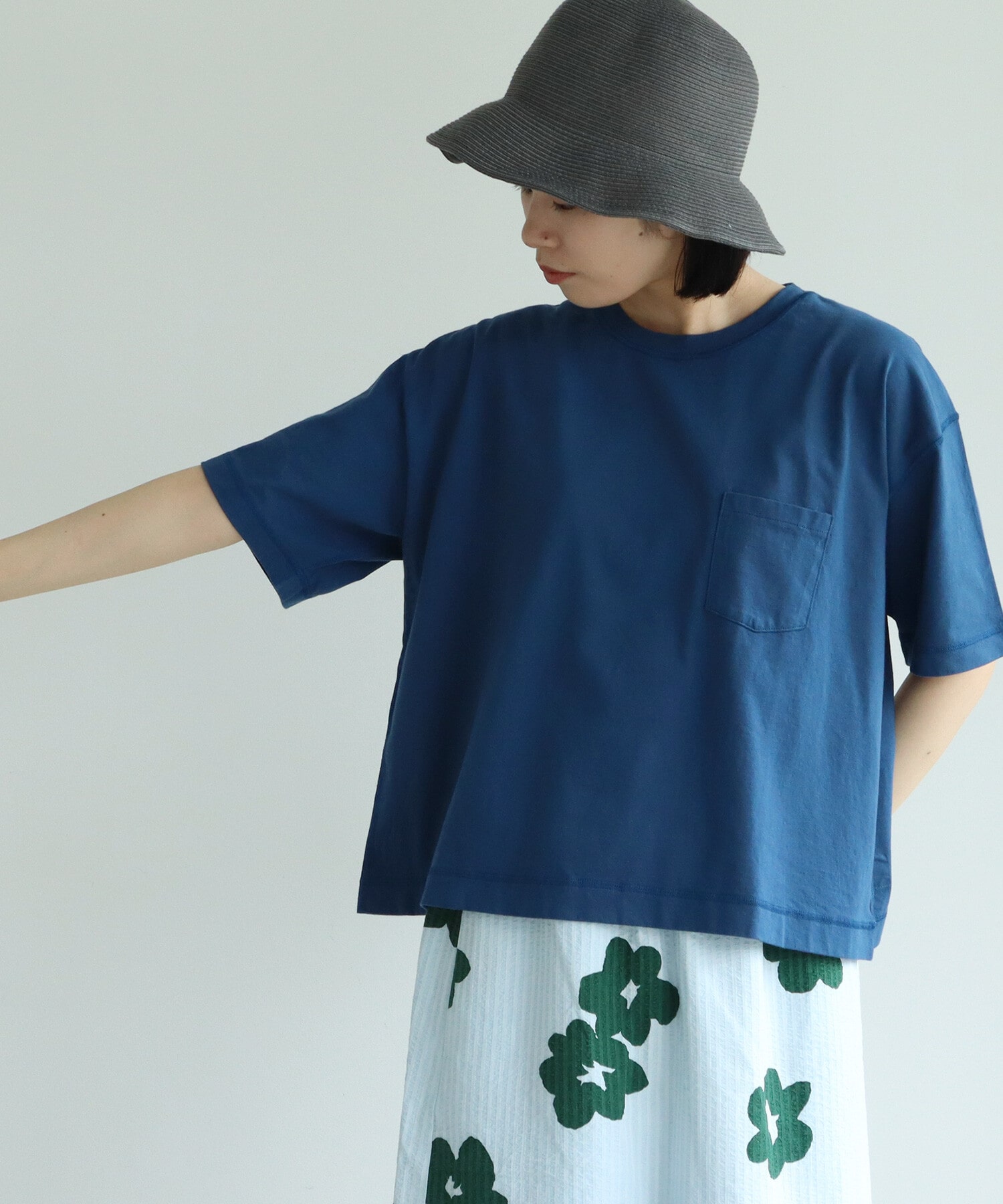 AMBIDEX Store itsumo みじかめポケット TShirt(F イエロー): bulle de 