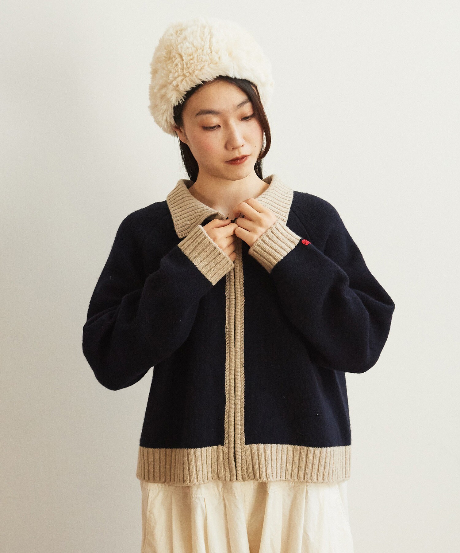 AMBIDEX Store ○NEW ENGLAND Knit ブルゾン(F コン): bulle de savon