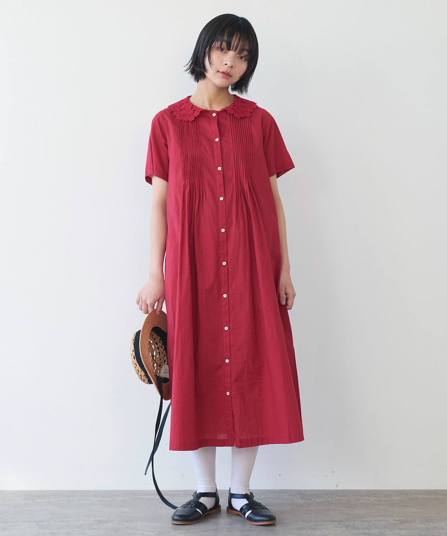 AMBIDEX Store 〇 おはな刺繍 ワンピース(F クロ): bulle de savon