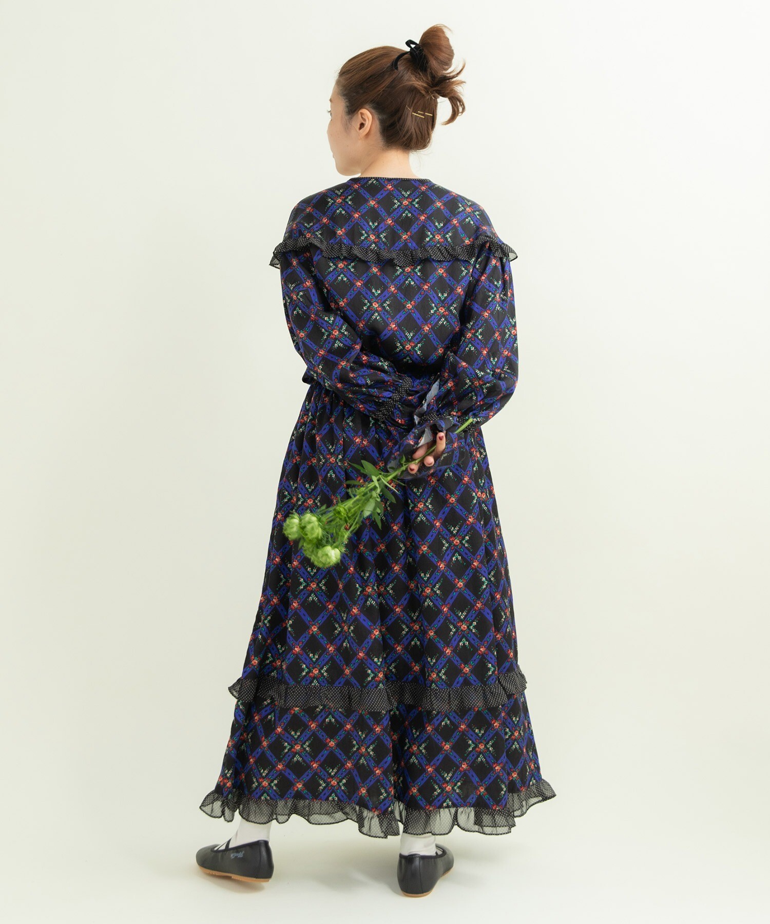 チェックコンビフリルワンピース38 チェックコンビフリルワンピース38 AMBIDEX Store 【予約販売