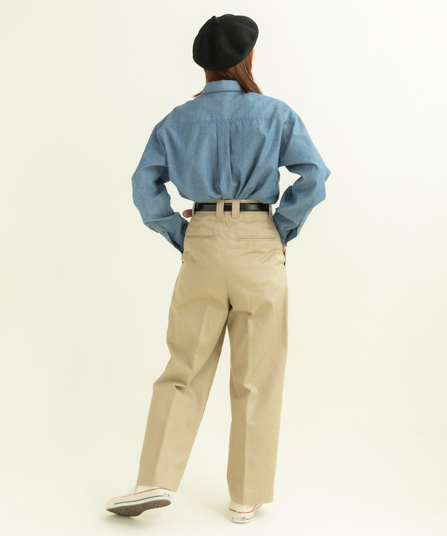 ヴィンテージチノクロス センタープレスパンツ