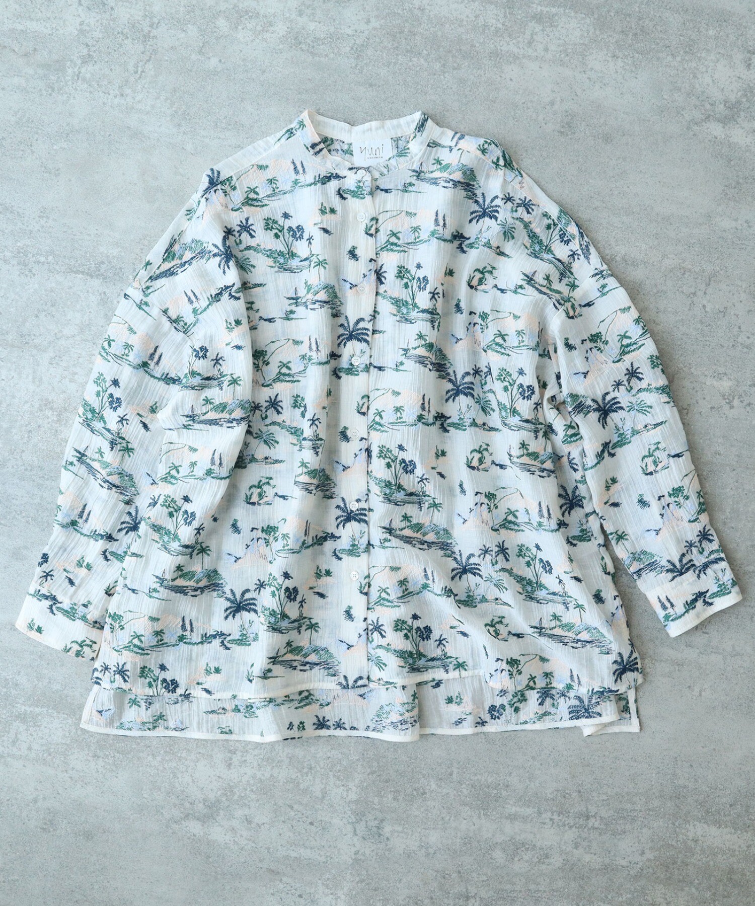 AMBIDEX Store ○Island embroidely ワイドブラウス(F キナリ): yuni
