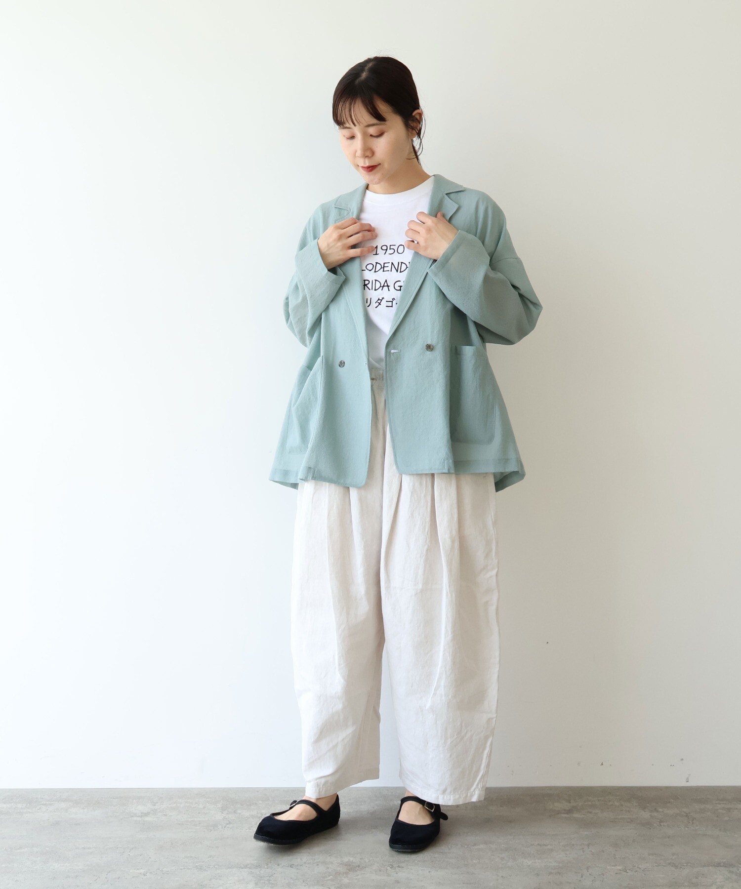 AMBIDEX Store sheer summer Wool-Polyester Voil tailored ジャケット