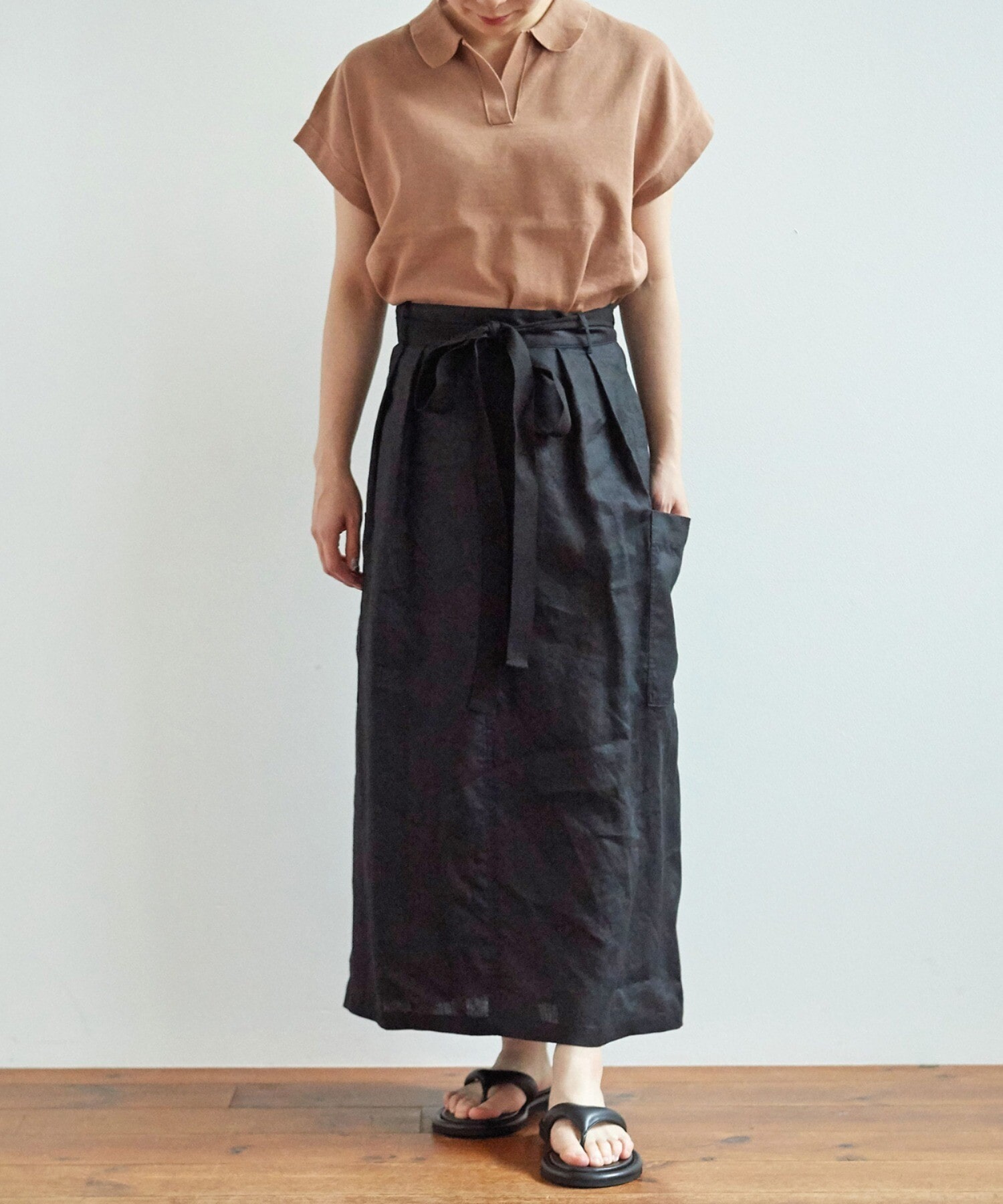 大阪販売店 - ☆MYLAN☆リネン ボリューム巻きスカート フリーサイズ