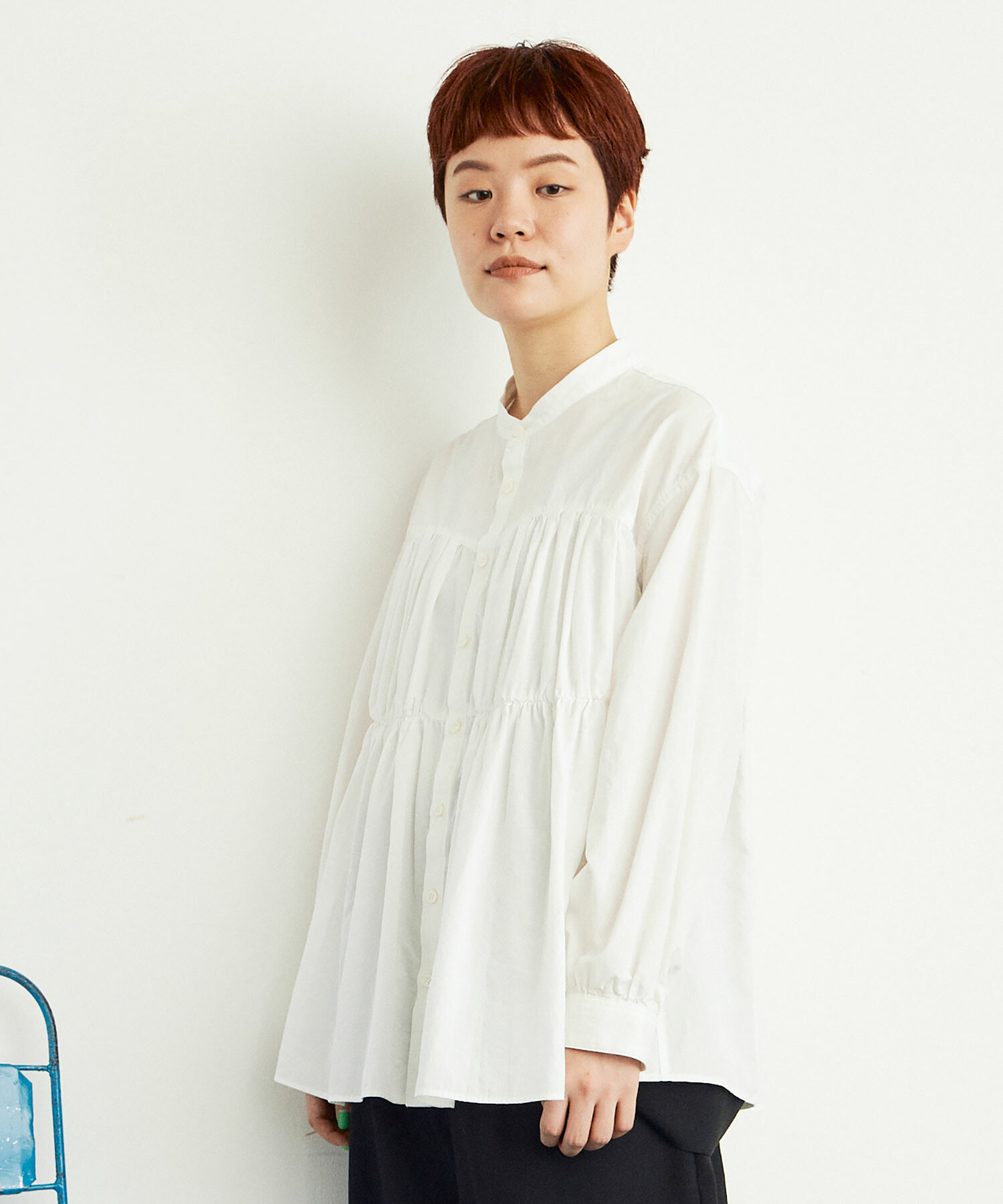 AMBIDEX Store ○スーピマブロード/ギンガム BISUCHE ブラウス(F