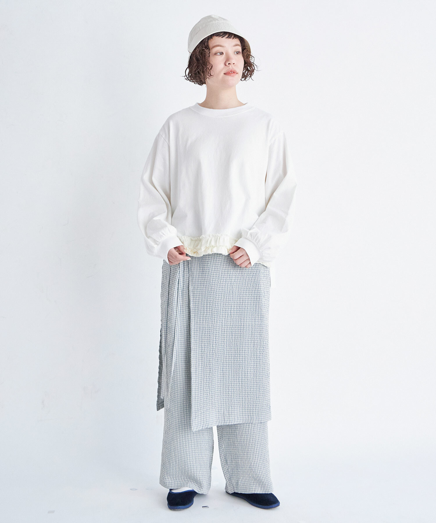 AMBIDEX Store ○MESH HEM プルオーバー(F WHITE): FLAT-cic-HATENA