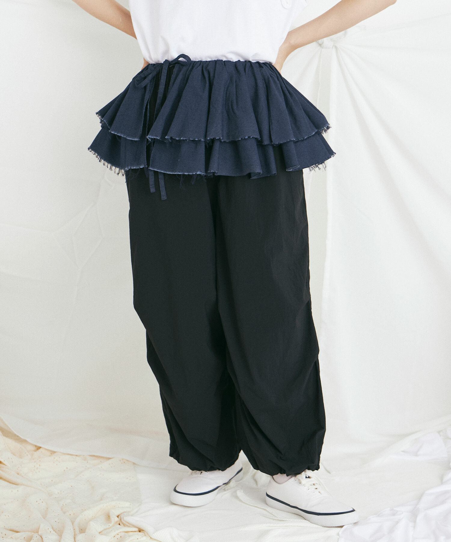 AMBIDEX Store 45d NYLON伊吹染め CARGO パンツ(F IVORY): buoybuoy