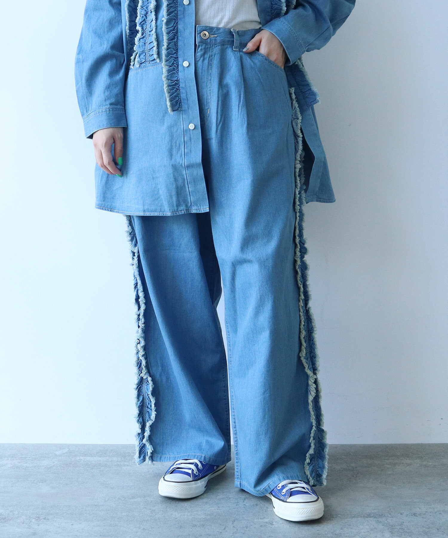 パンツ kakinoha DENIM FLARE 5POCKET size 8 DENIM FLARE 5POCKET - 手記 ｜ 柿乃葉 / KAKINOHAHANARE