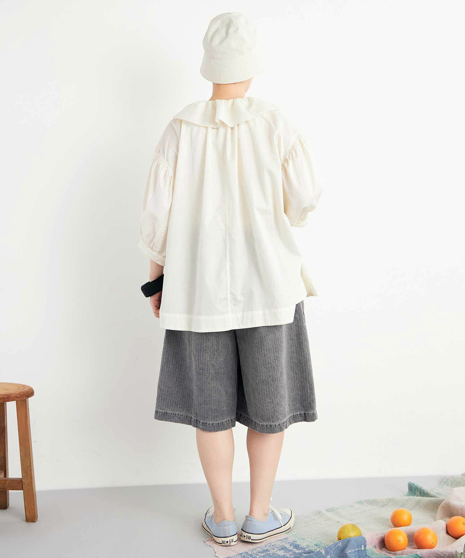 AMBIDEX Store △○へリンボン顔料 SHORT パンツ(F GREY): FLAT