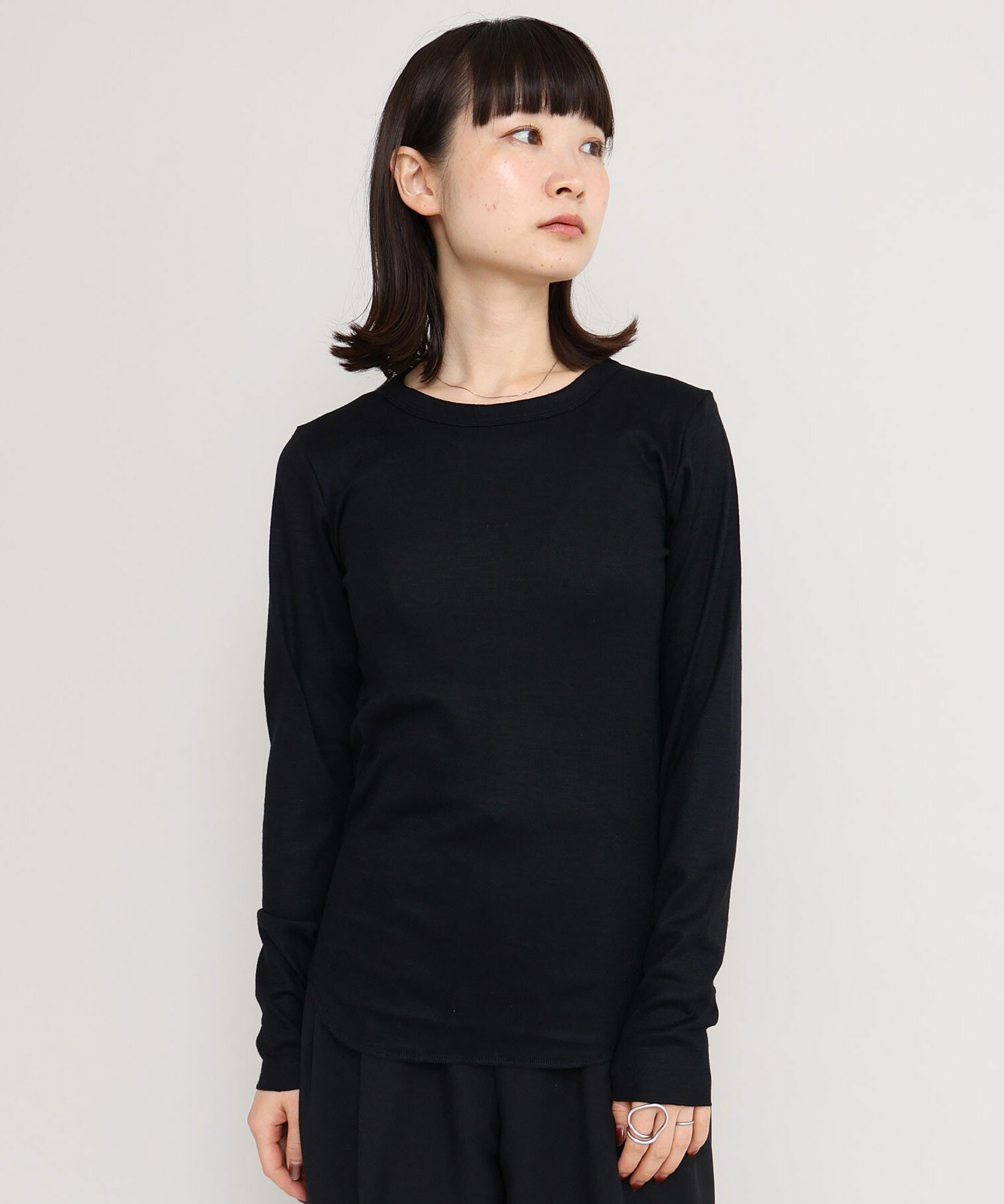 AMBIDEX Store ウールフライス クルーネック プルオーバー(F