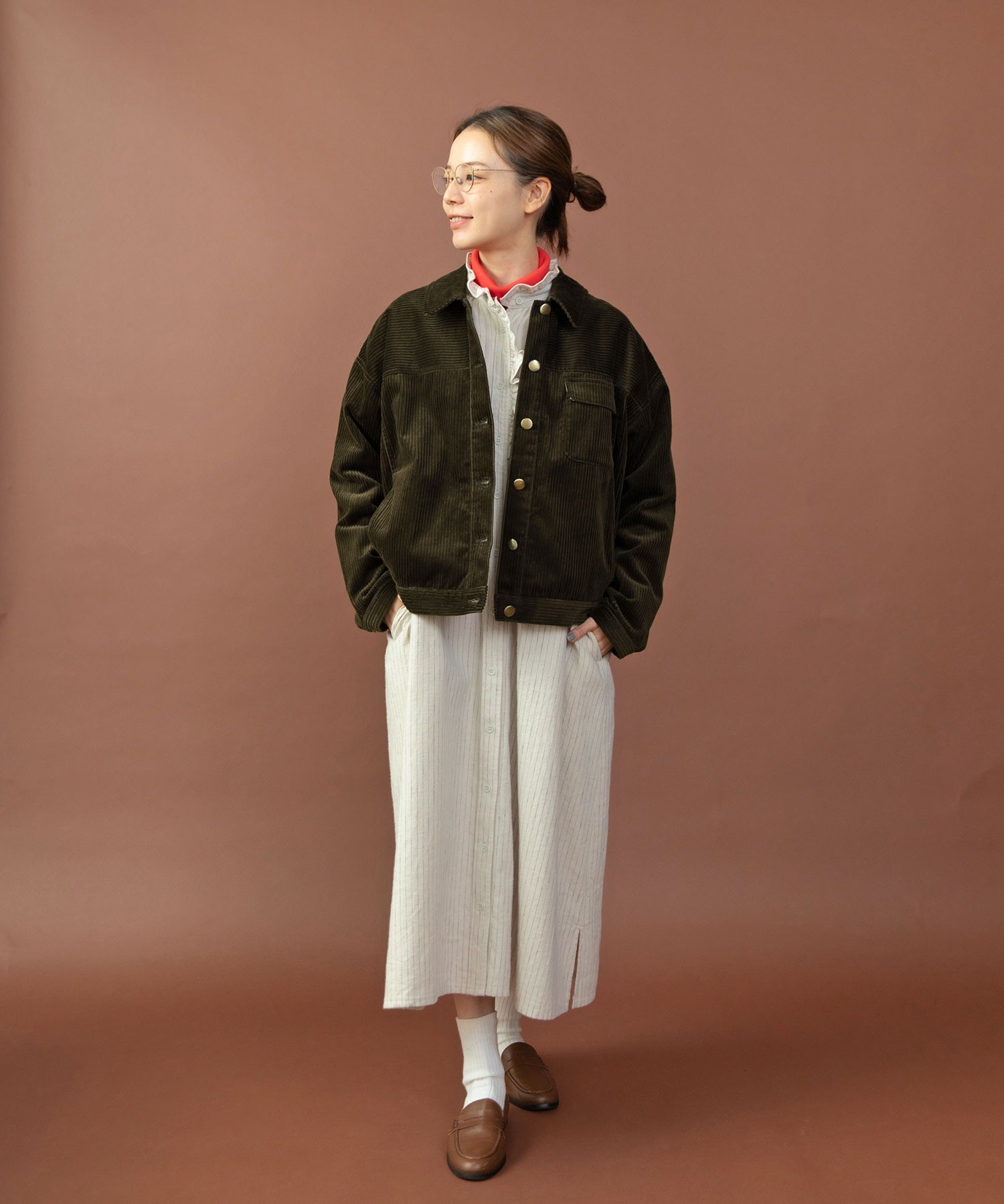 AMBIDEX Store ○○6Wコーデュロイ ブルゾン(F カラシ): PAR ICI