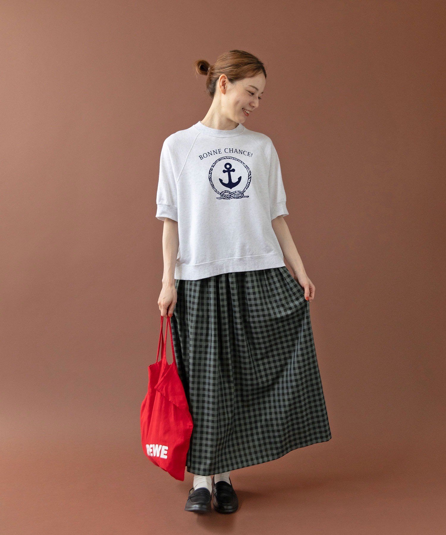 AMBIDEX Store ○BONNE CHANCE ! 半袖裏毛Tシャツ(F シロ): PAR ICI