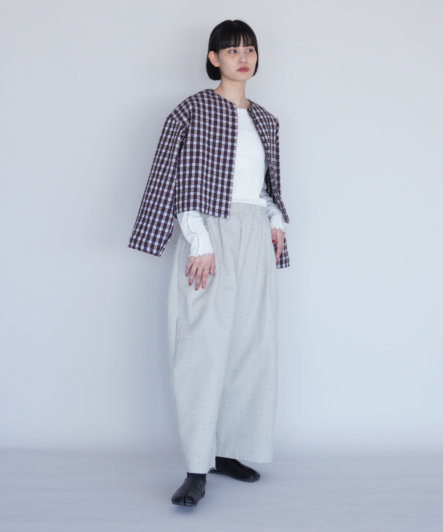 【有名人芸能人】 Store AMBIDEX 【予約販売】〇sashiko ジャケット(F check ピンズ・ピンバッジ・缶バッジ