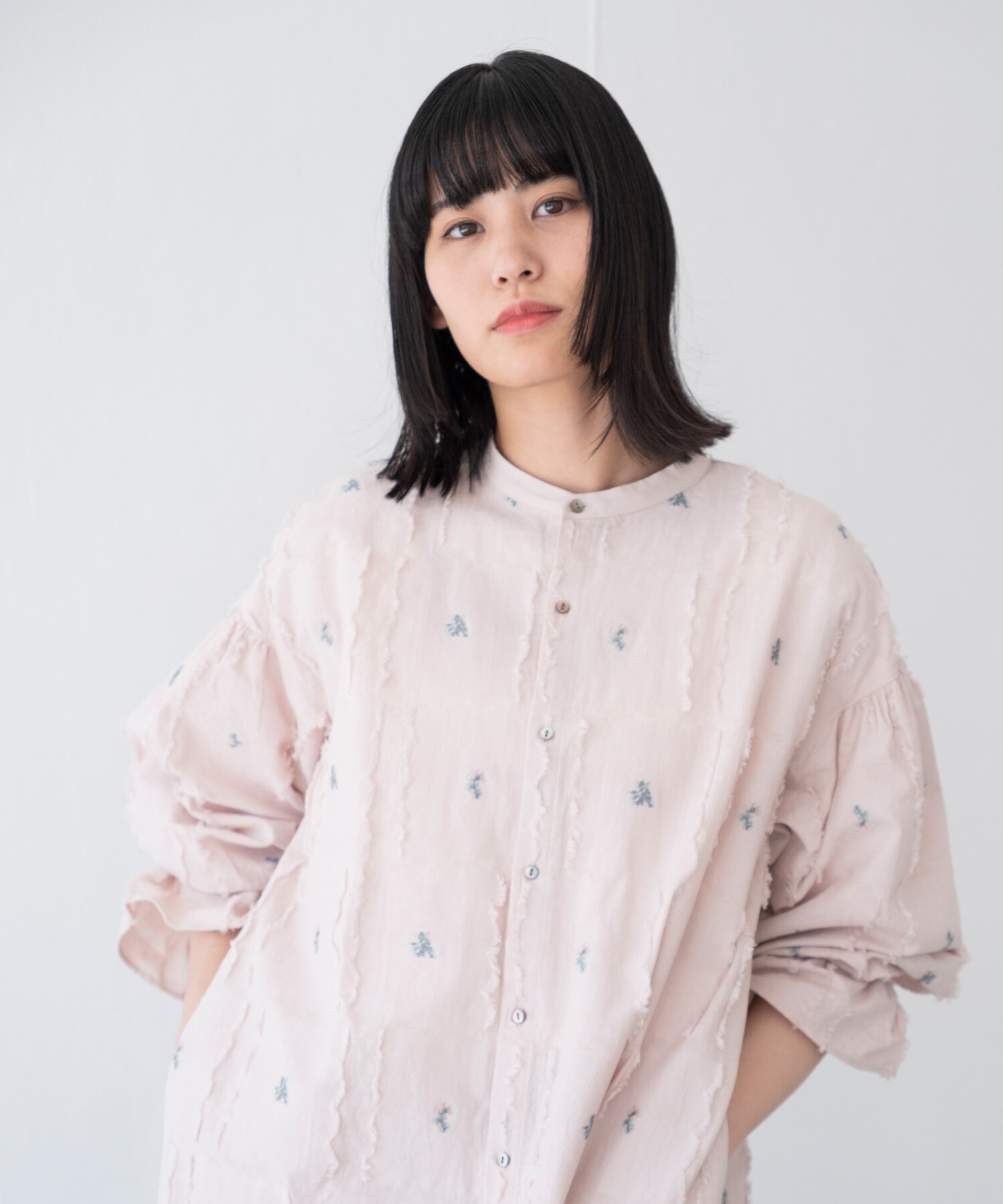 AMBIDEX Store 【予約販売】〇fleurs lace jacquard ギャザー