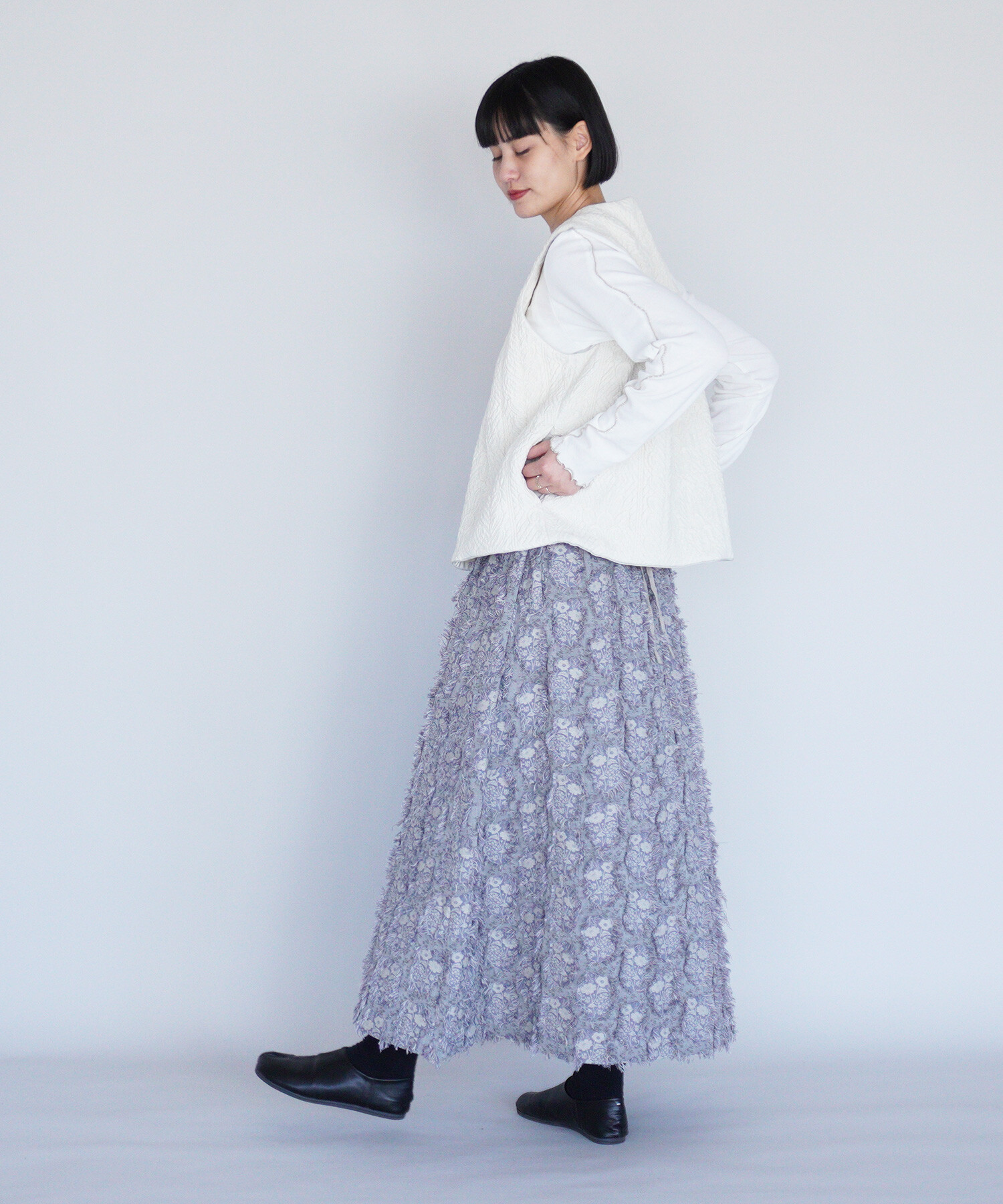 レア！　花とギター　小花柄　キルティング　ボックススカート　ミニ　日本製 楽天市場】【新色追加】【再入荷】【ROBE de FLEURS Glossy
