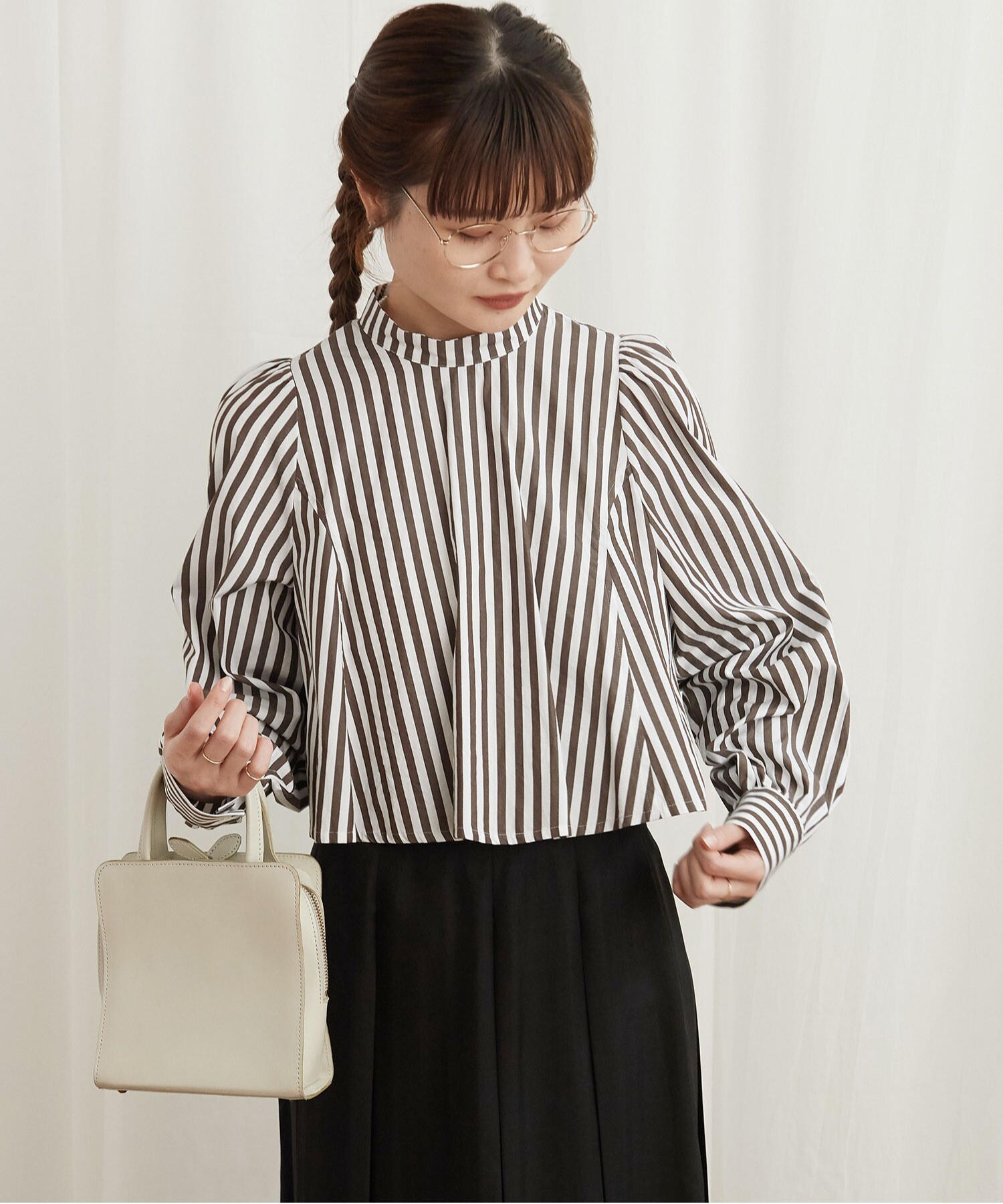 AMBIDEX Store ○STRIPE stand blouse(F コン): l'atelier du savon