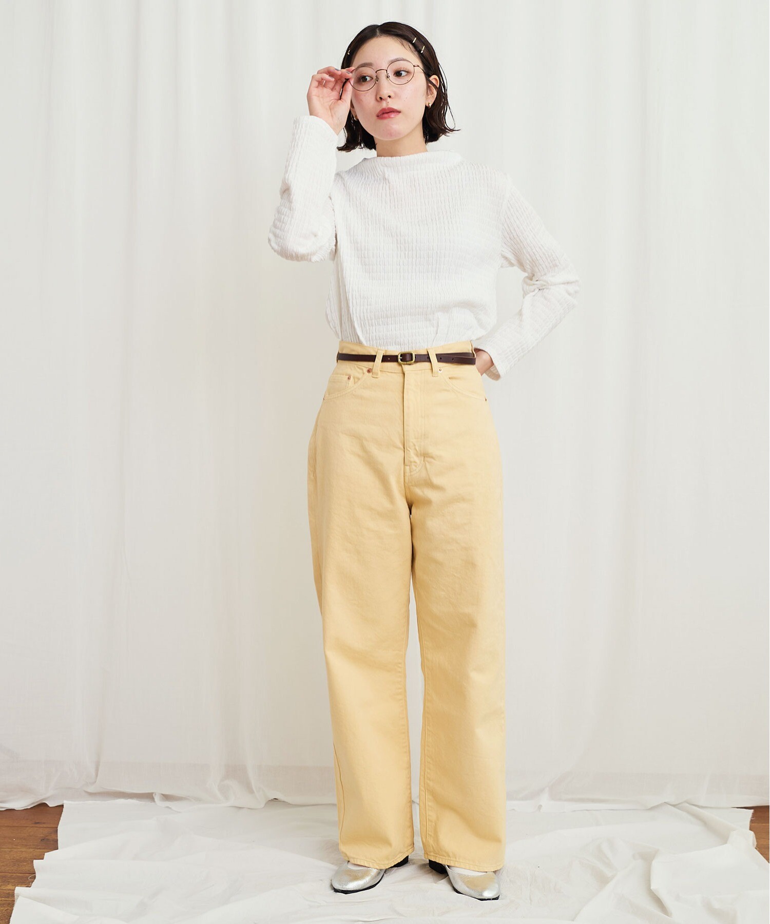 AMBIDEX Store ○○shirring pullover(F シロ): l'atelier du savon